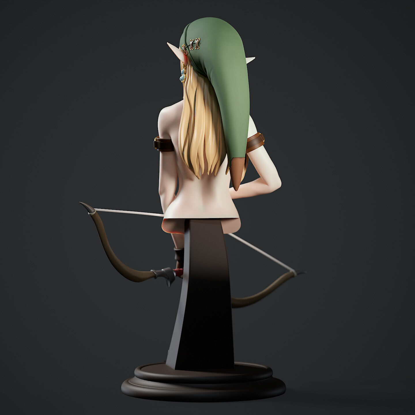 Saya Silent Arrow Bust 3D print model_7
