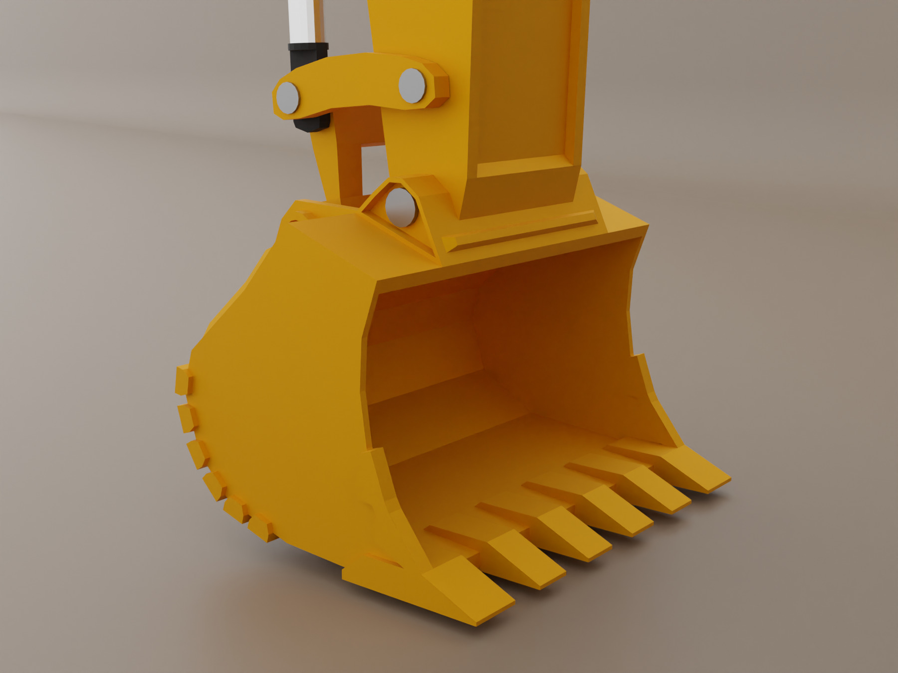 Hydraulic Mining Shovel Heavy Vehicle Low-poly 3D model_10