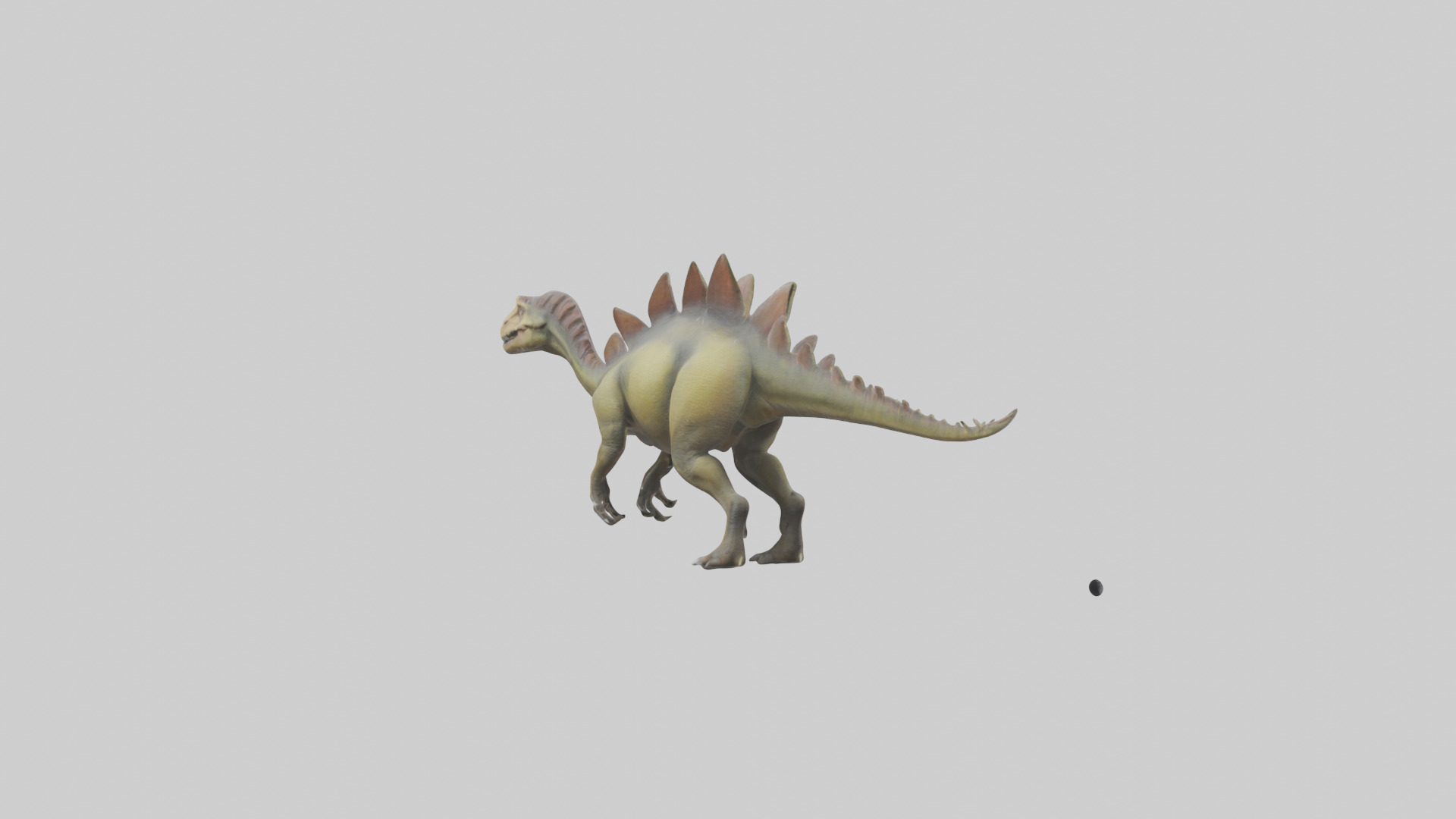 Kentrosaurus model Low-poly 3D model_2
