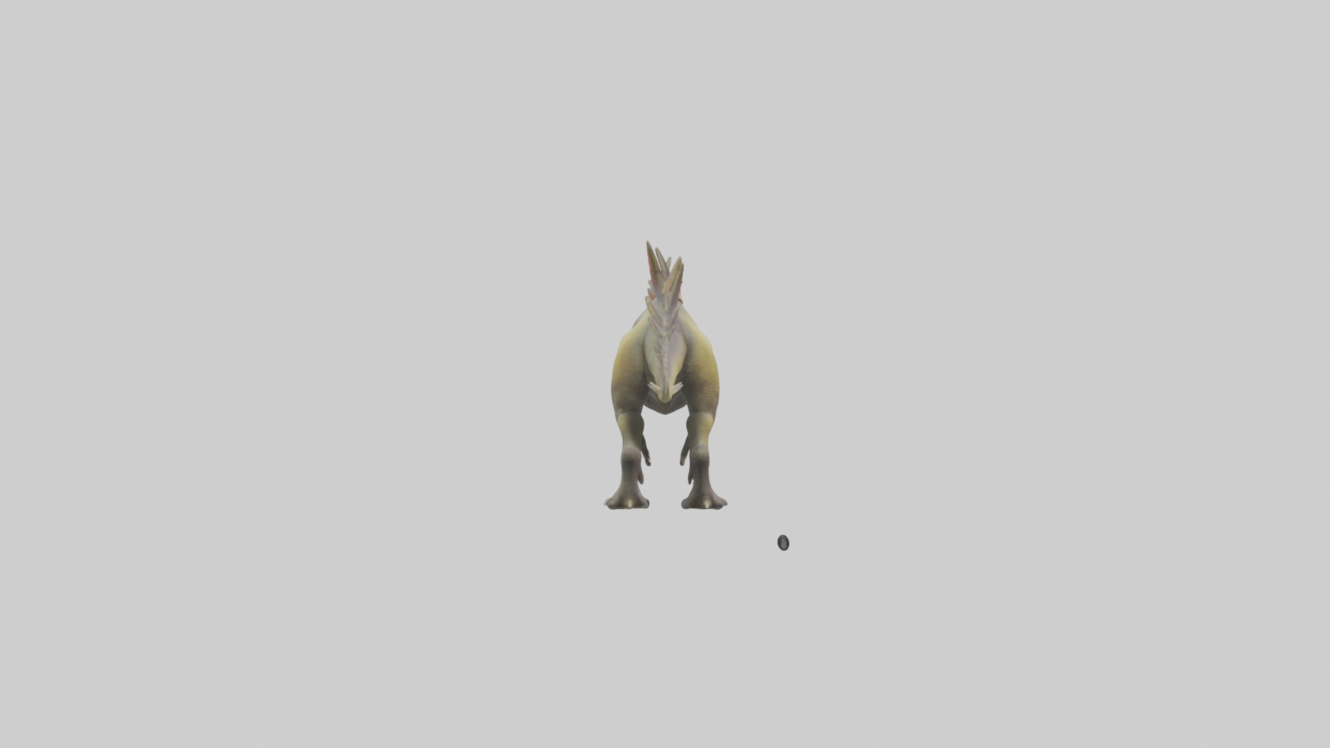 Kentrosaurus model Low-poly 3D model_1