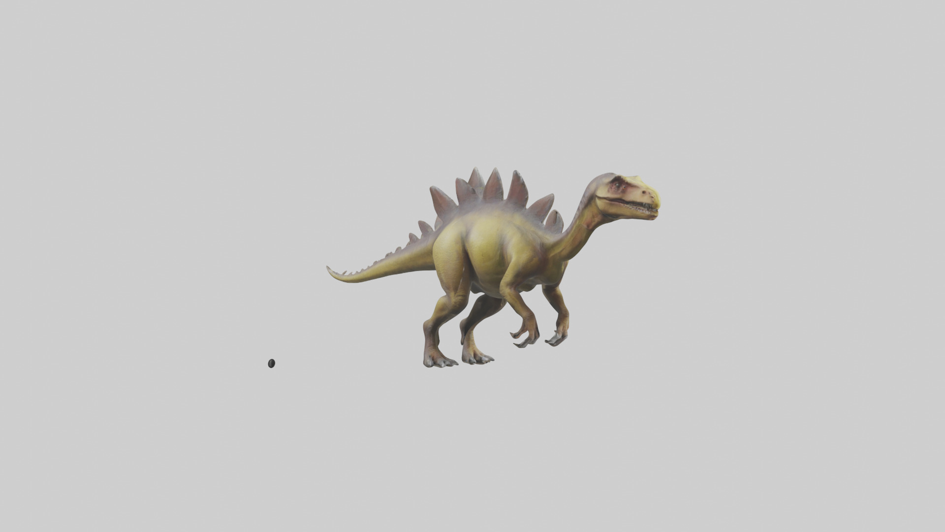 Kentrosaurus model Low-poly 3D model_11