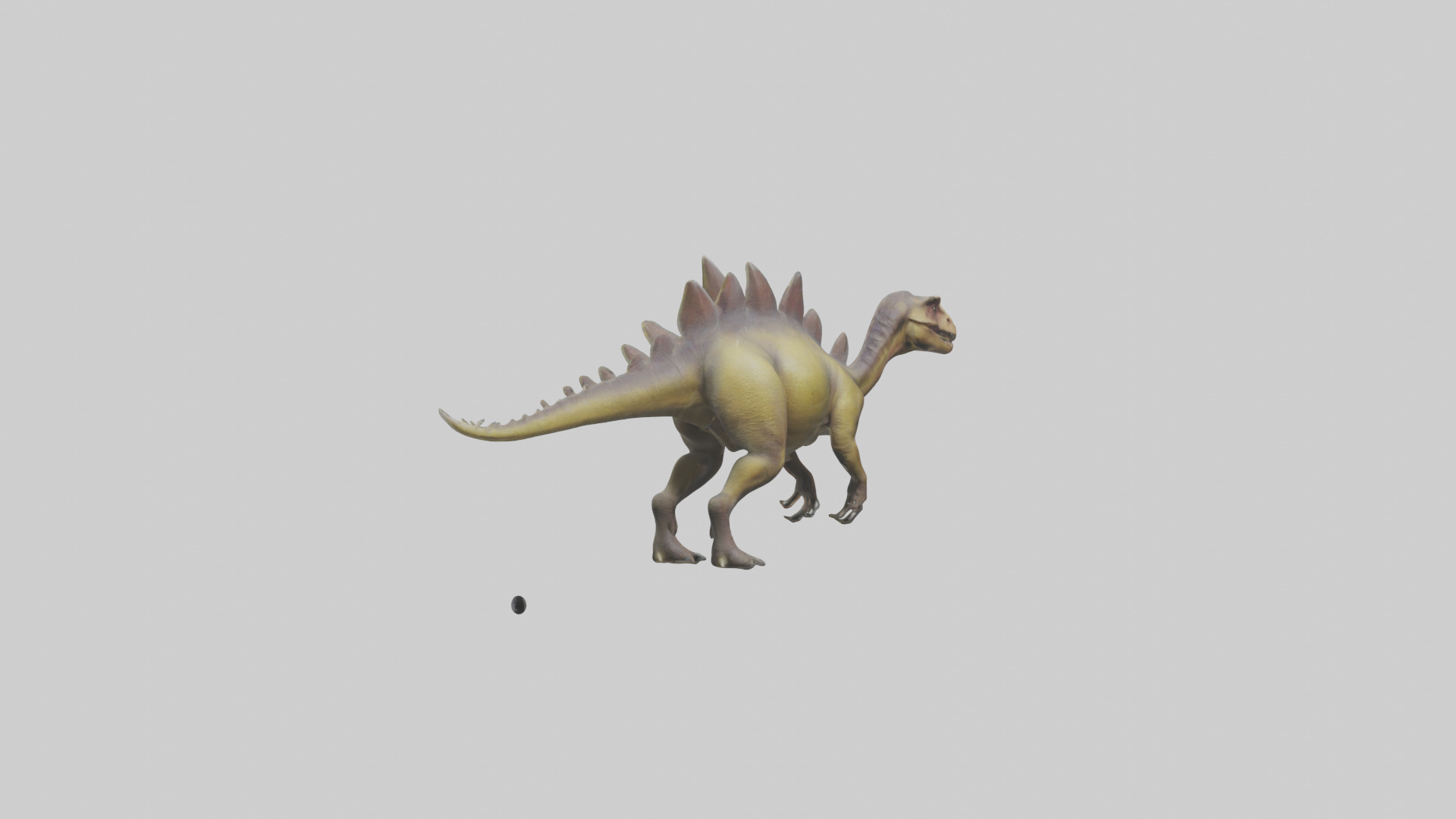 Kentrosaurus model Low-poly 3D model_3