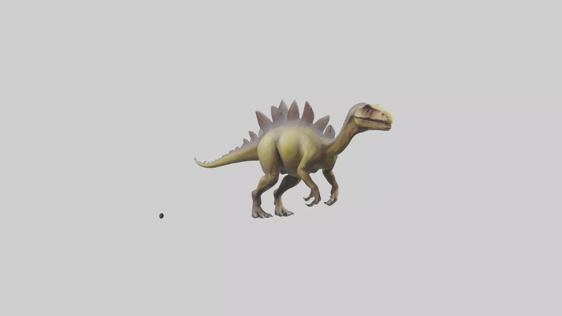 Kentrosaurus model Low-poly 3D model_0