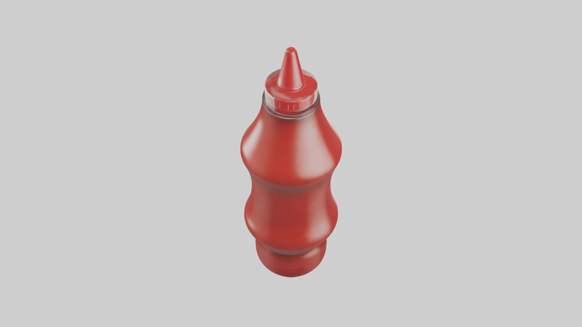 Ketchup Bottle model Low-poly 3D model_15