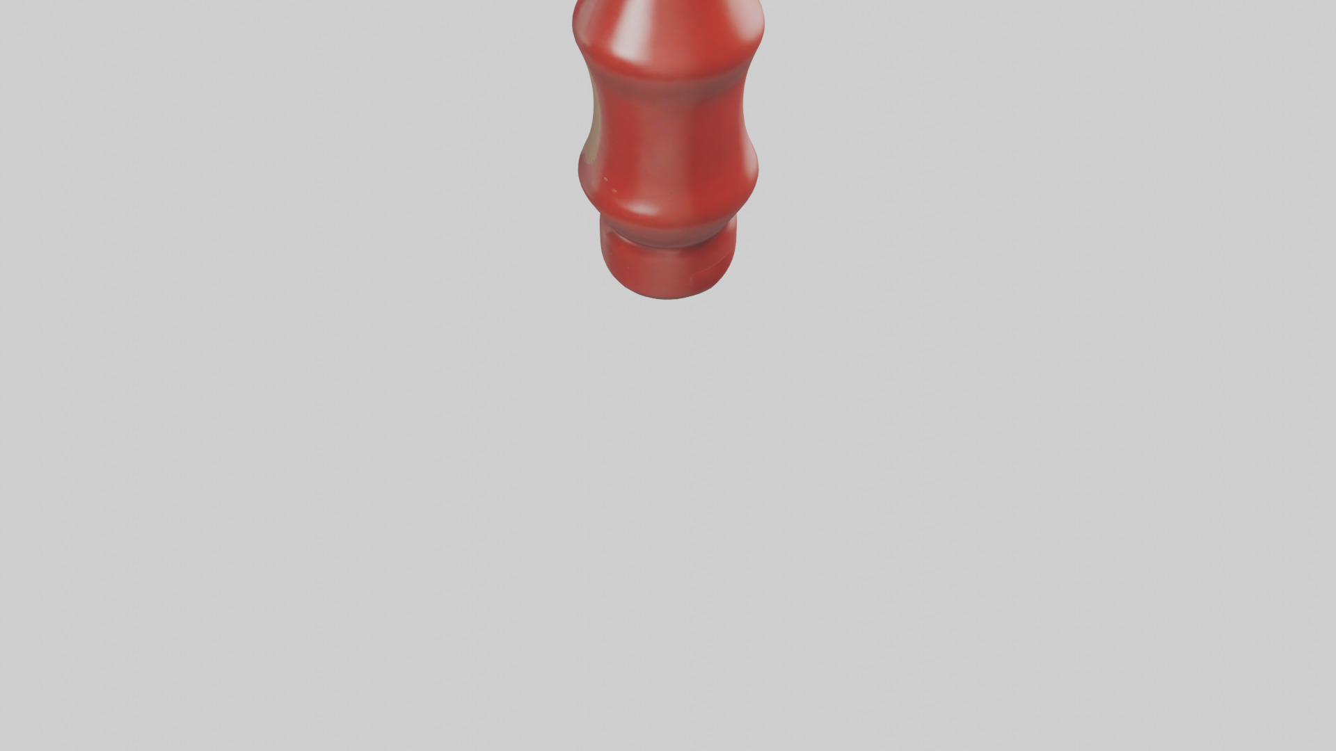 Ketchup Bottle model Low-poly 3D model_3