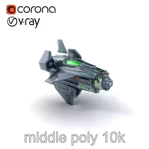 Ancient Futuristic Hybrid Shuttle Spaceship model pack