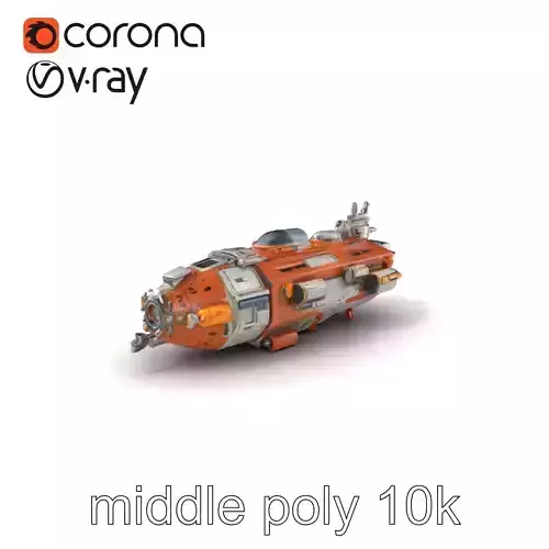 Colonization Support Spaceship Model Pack