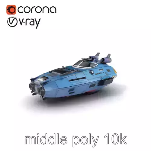 Explorer Class Spaceship Sensory Equipment model pack