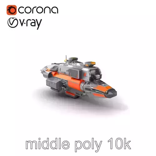 Cargo Transport Spaceship Industrial Model Pack