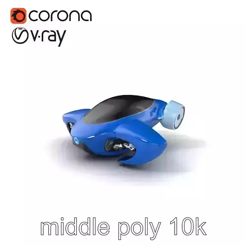 Futuristic Urban Flying Car Pod Model Pack