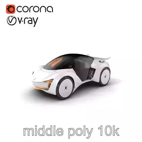 Minimalist Urban Flying Car Model Pack with Smooth Contours