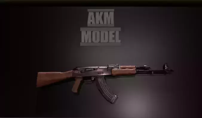 AKM Assault Rifle 3D model