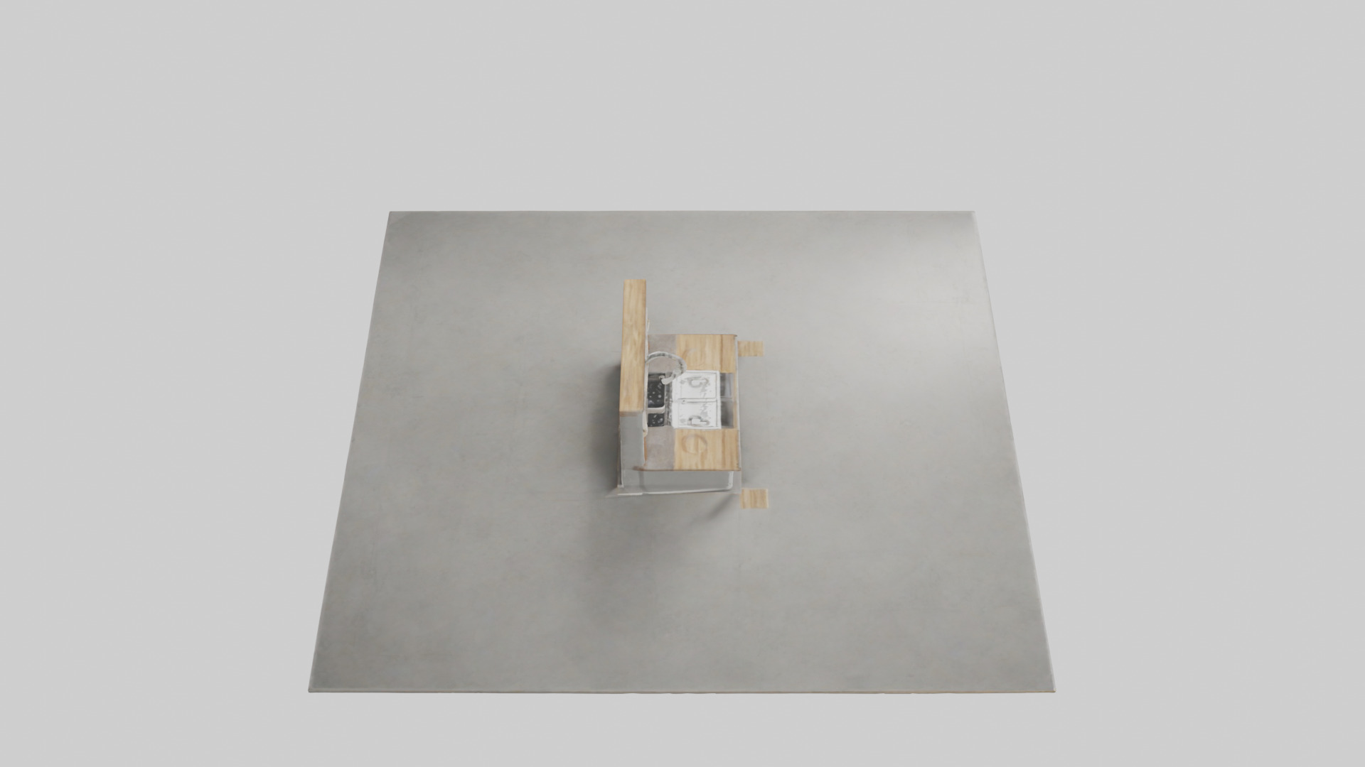 Kitchen island model Low-poly 3D model_18