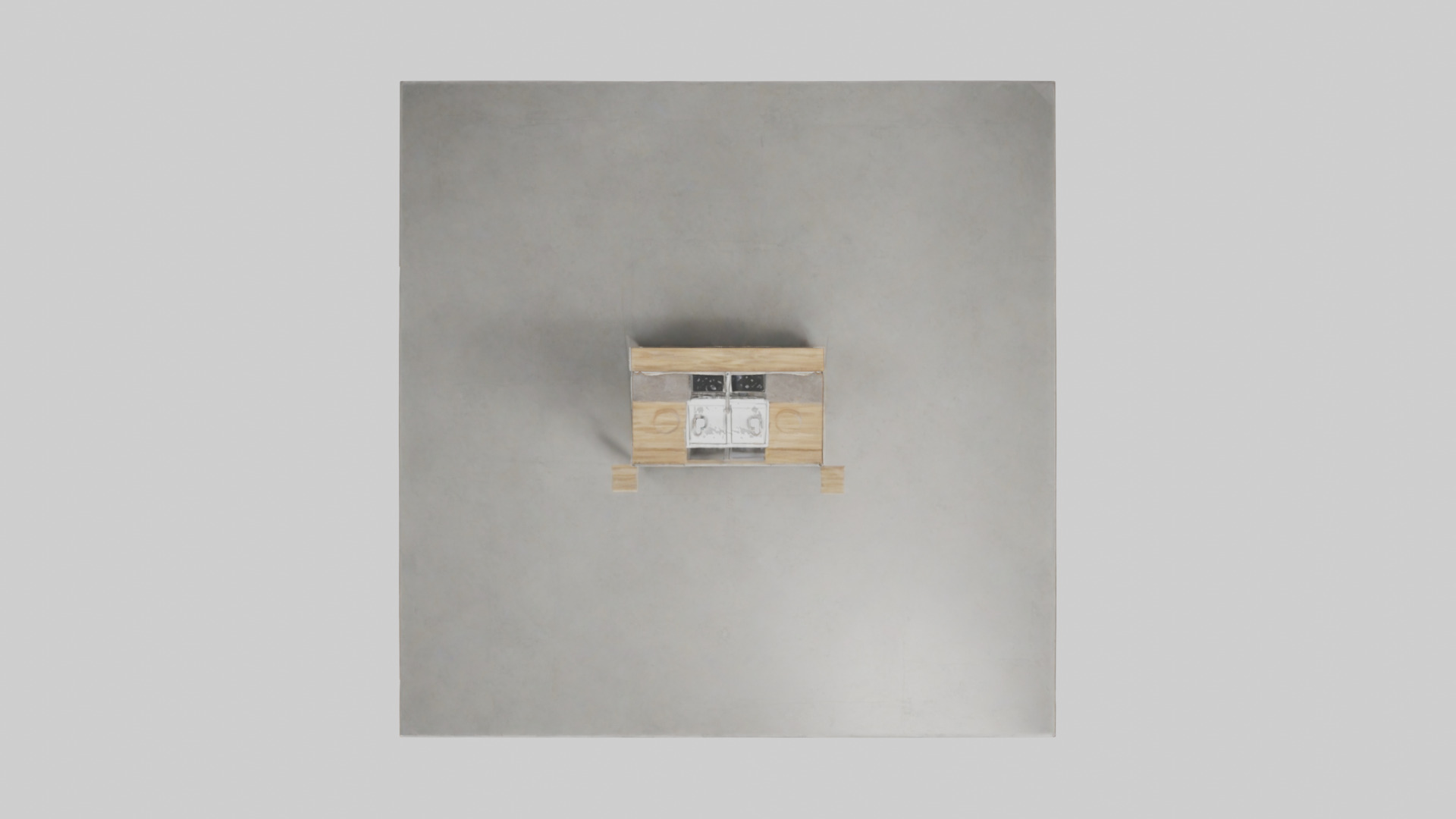 Kitchen island model Low-poly 3D model_14