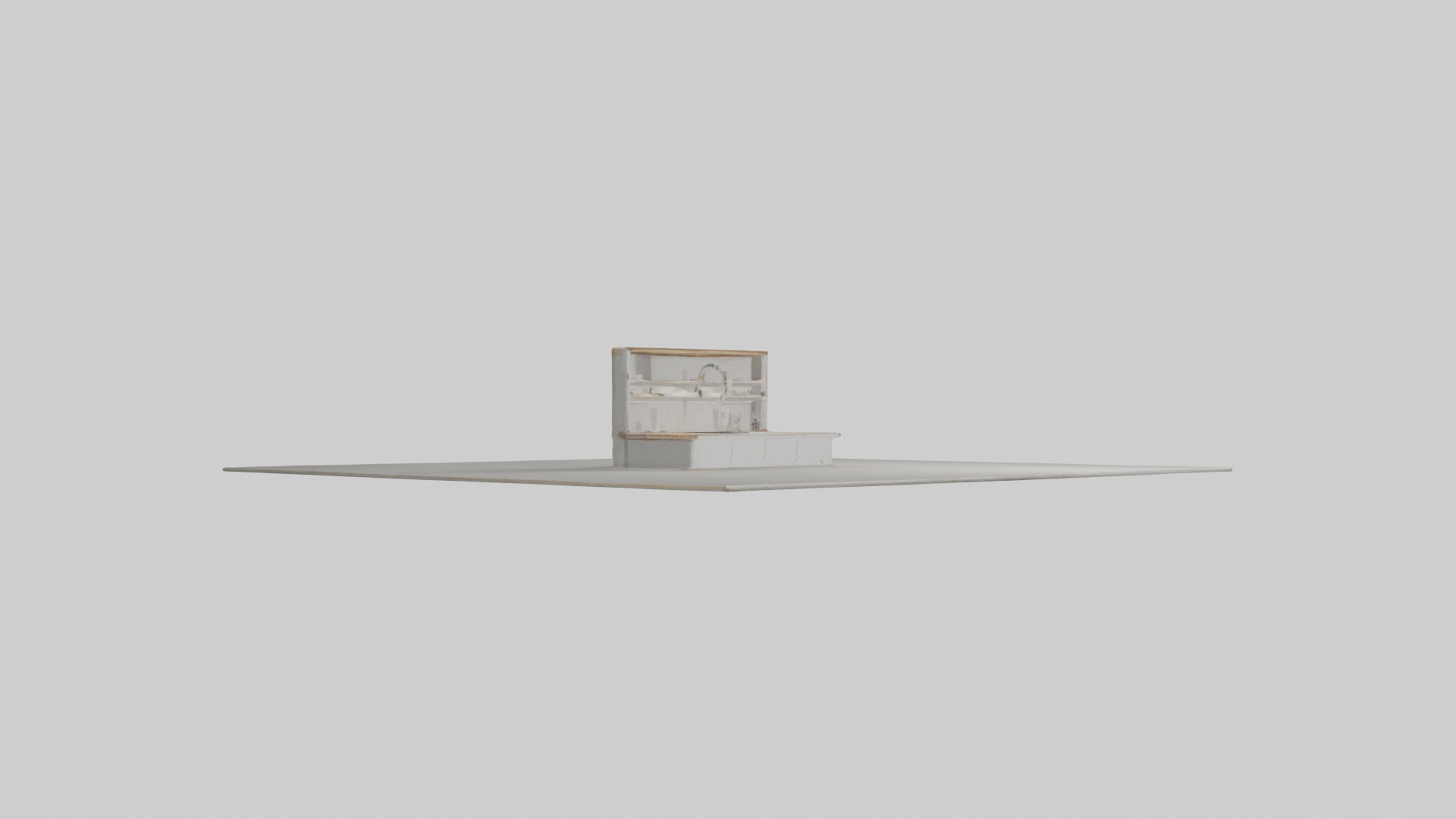 Kitchen island model Low-poly 3D model_12