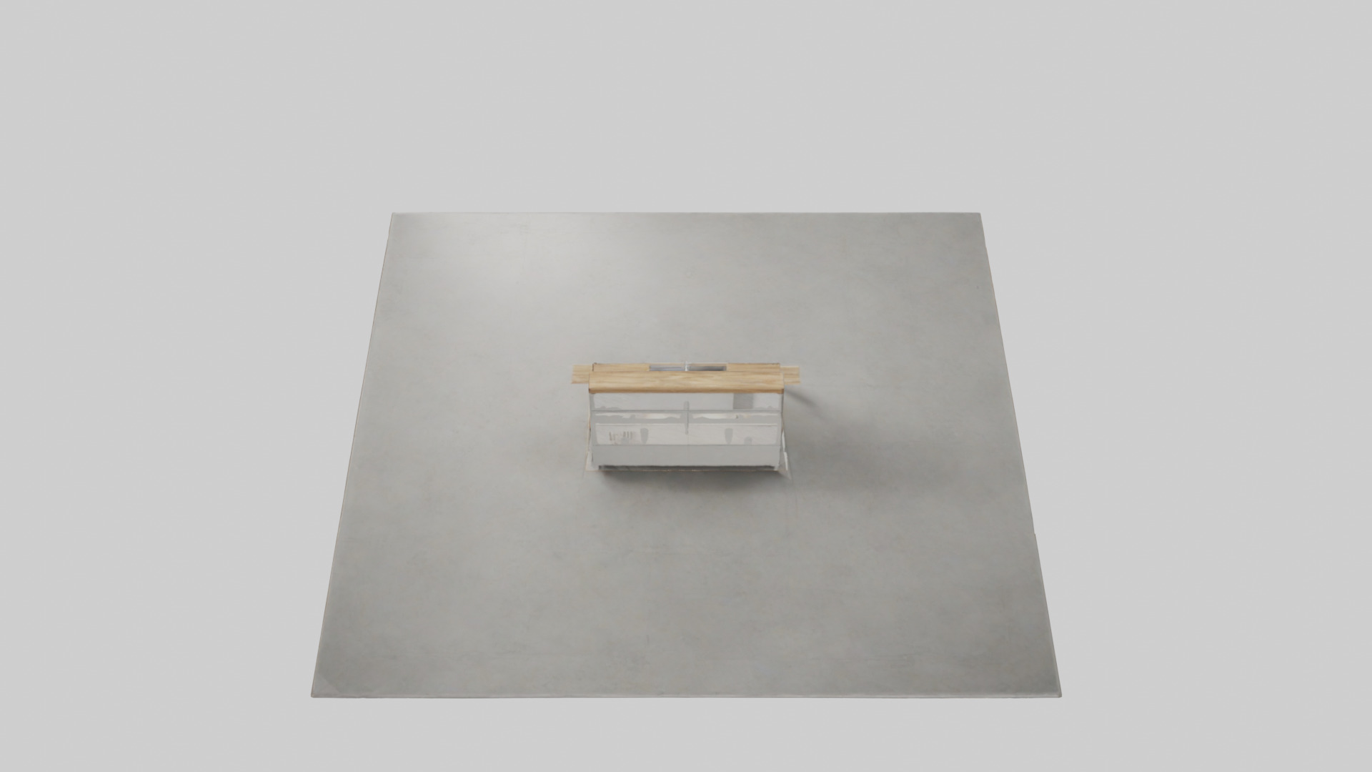 Kitchen island model Low-poly 3D model_15