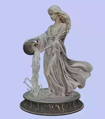 Aquarius the Water Bearer Figurine 3D print model