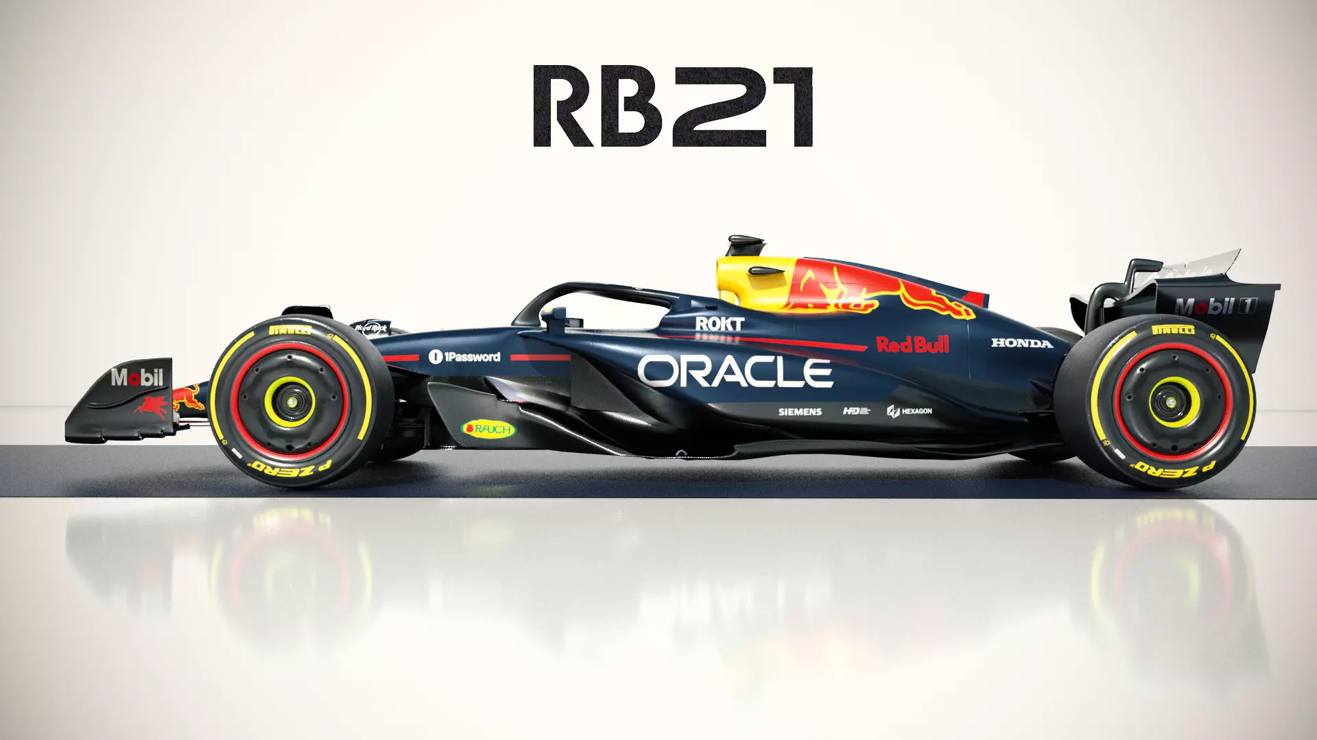 F1 RedBull RB-21 2025 Low-poly 3D model_0