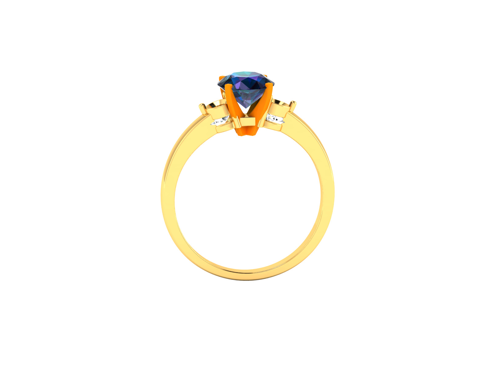 Women Ring  Render 3dm STL OBJ FBX Details 3D print model_9
