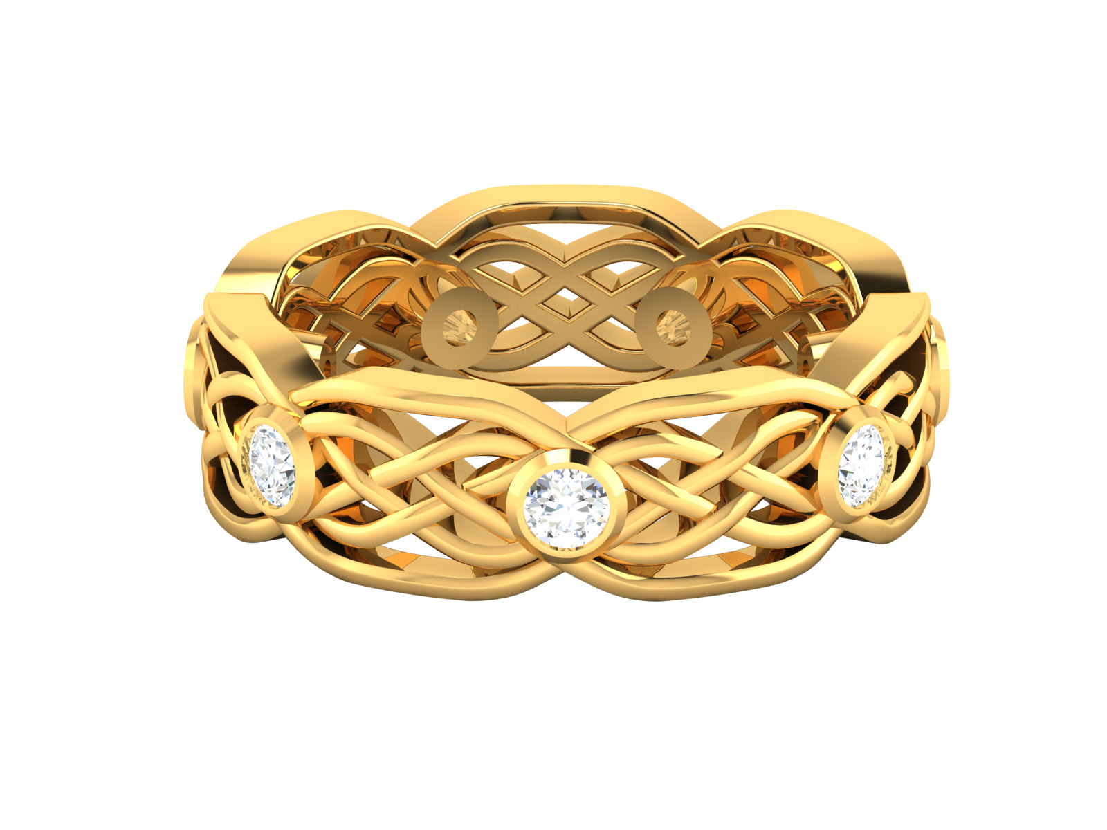 Women Ring  Render 3dm STL OBJ FBX Details 3D print model_3