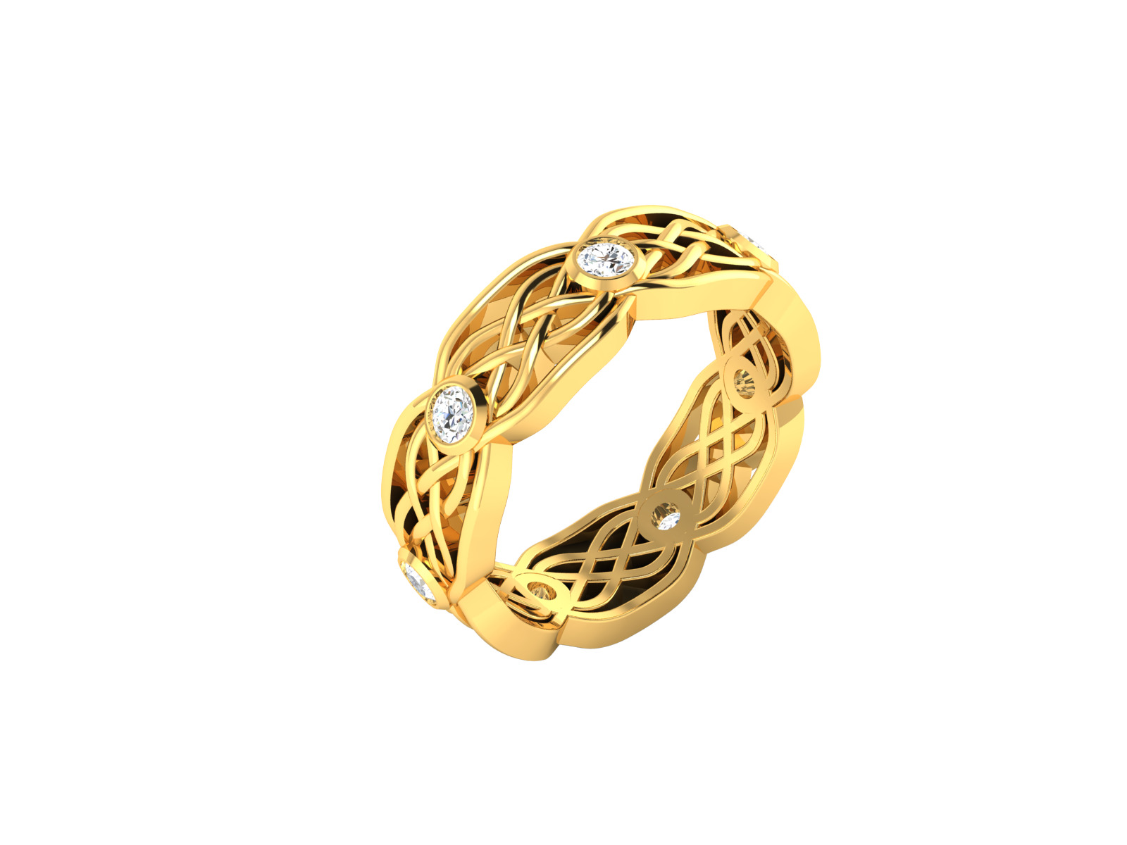 Women Ring  Render 3dm STL OBJ FBX Details 3D print model_1