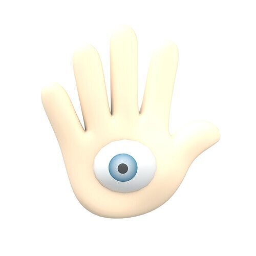 Hand Monster v1 001 Low-poly 3D model