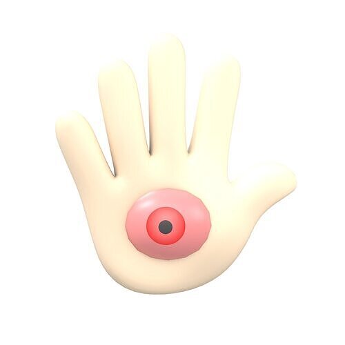 Hand Monster v1 005 Low-poly 3D model
