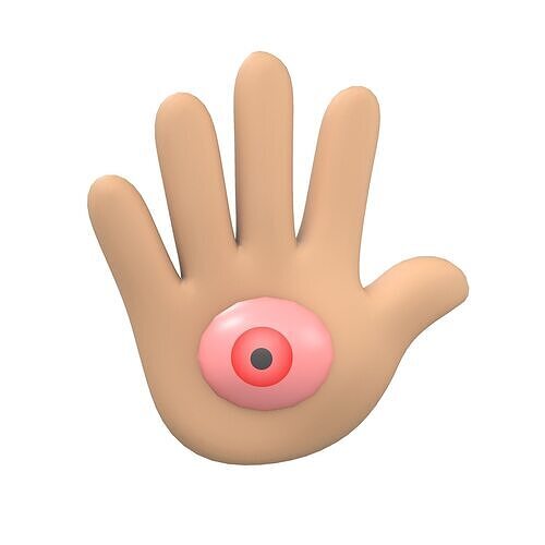 Hand Monster v1 006 Low-poly 3D model