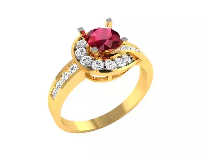 Women Ring  Render 3dm STL OBJ FBX Details