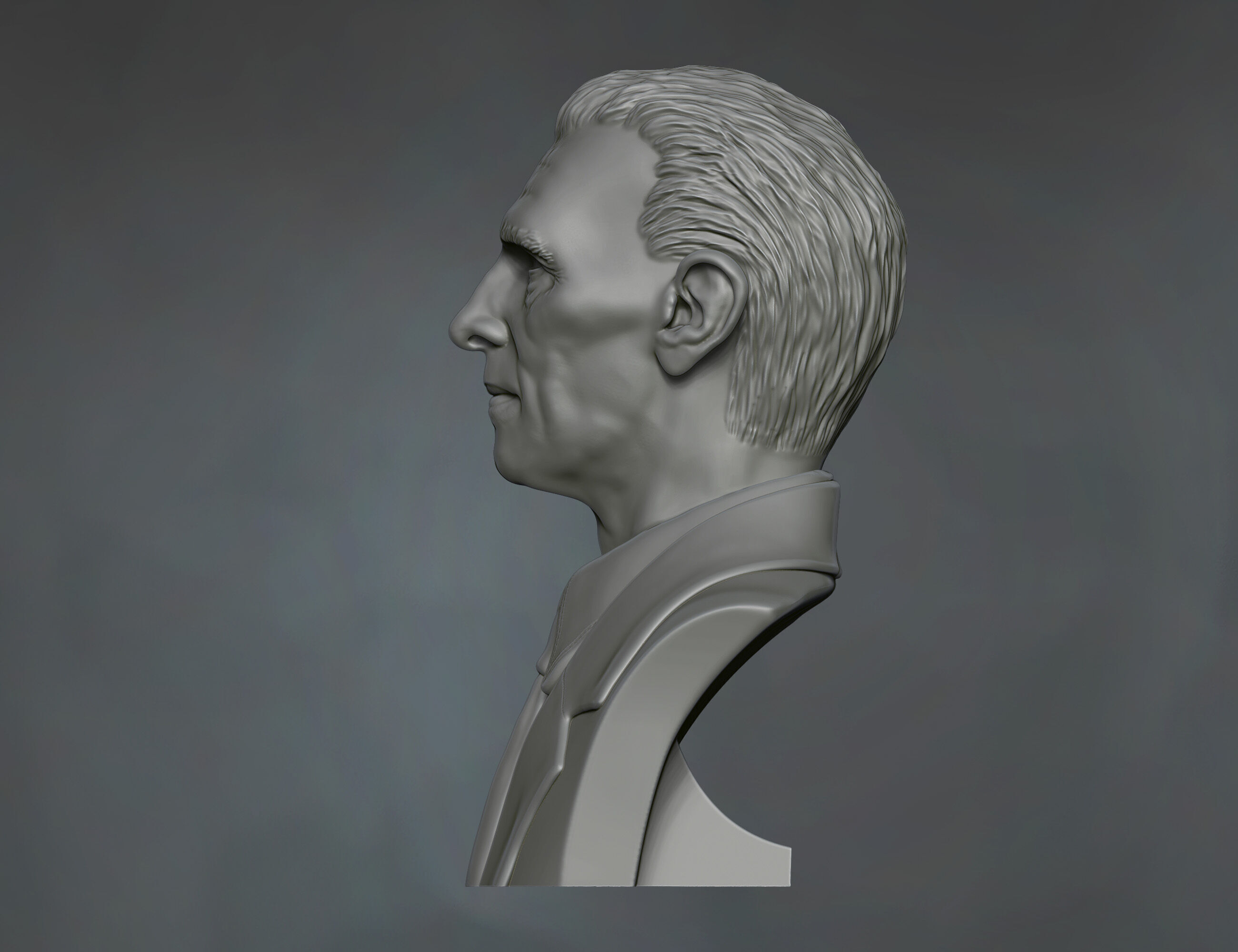 Quaid a Azam Muhammad Ali Jinnah sculpture potrait 3D print model_5