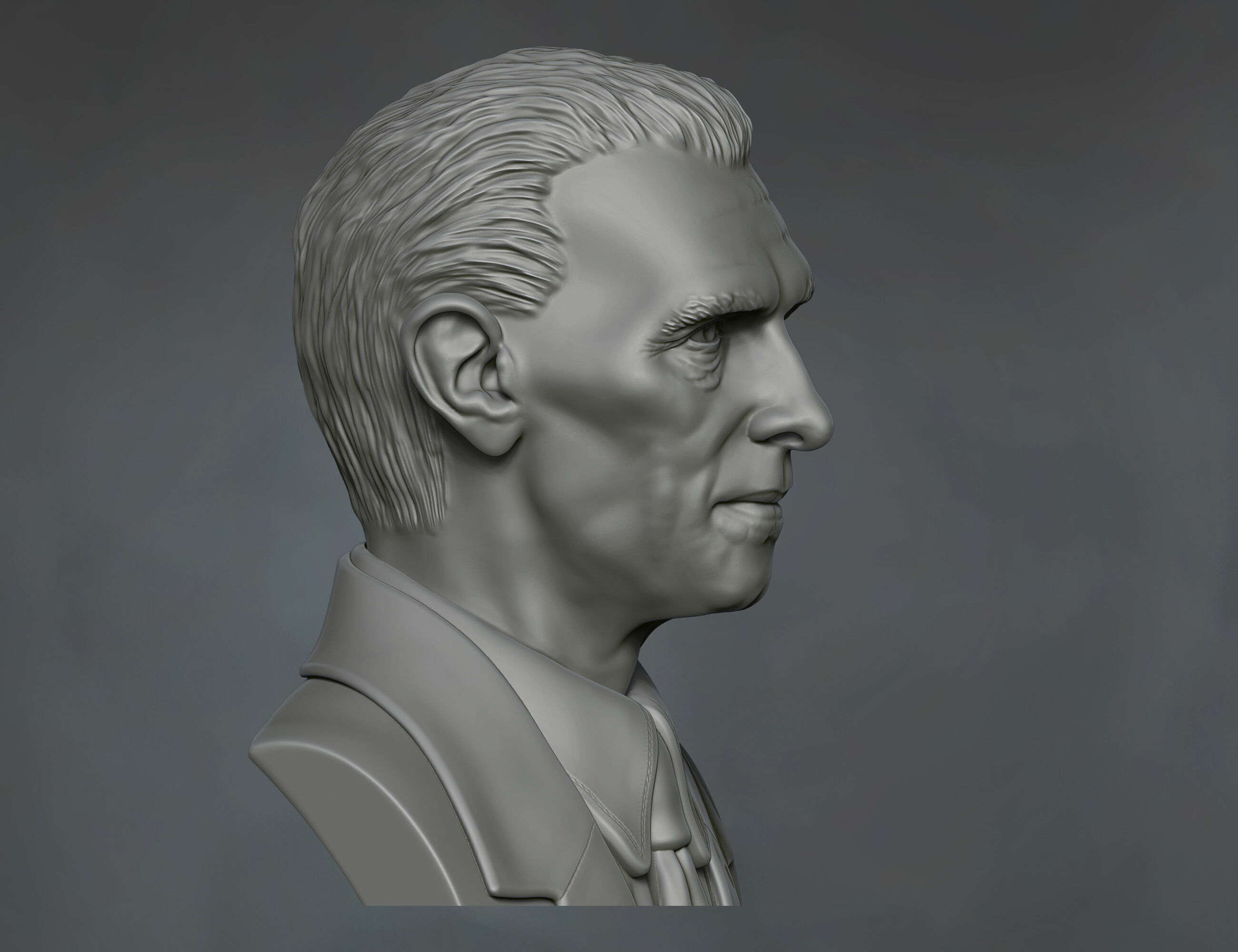 Quaid a Azam Muhammad Ali Jinnah sculpture potrait 3D print model_2