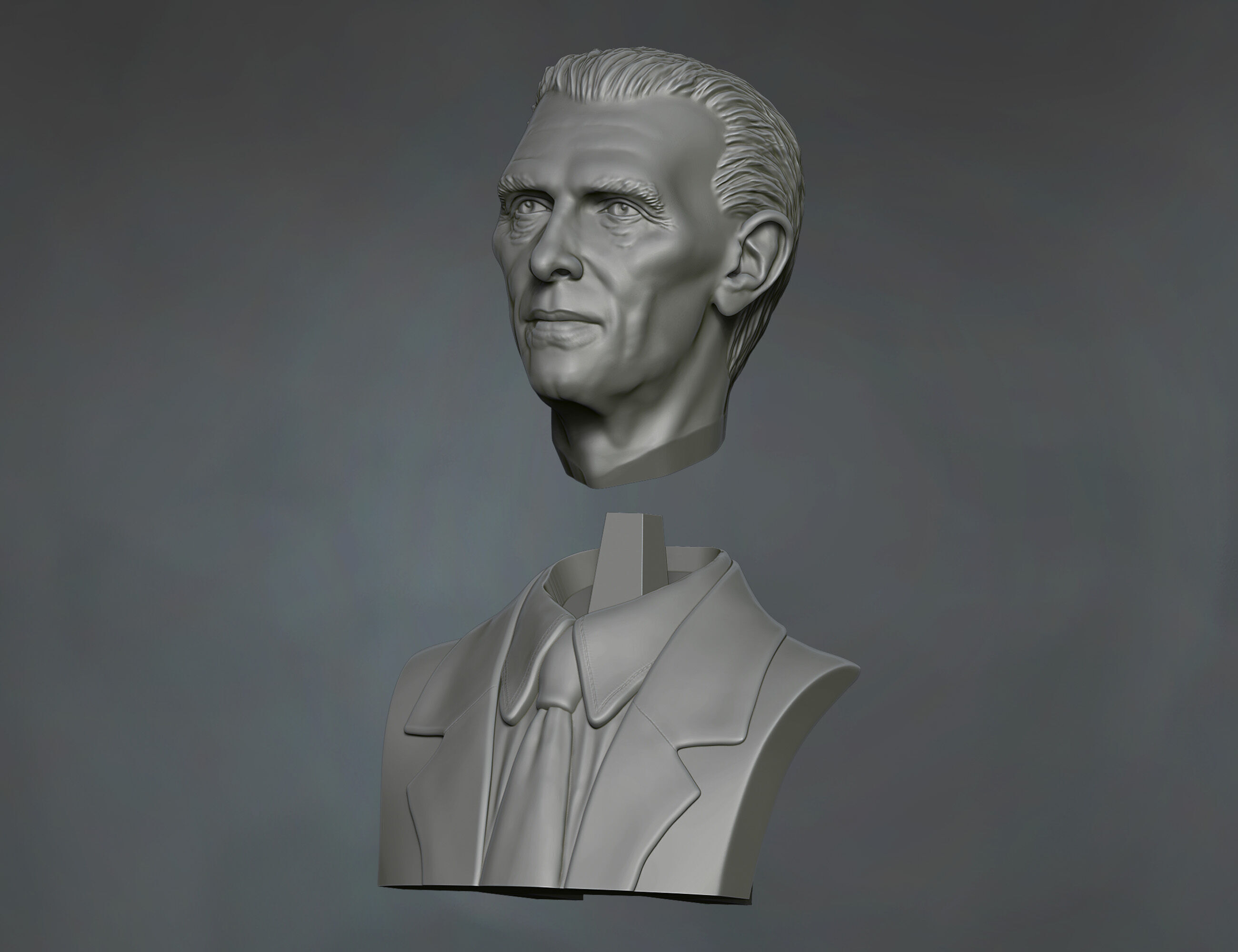 Quaid a Azam Muhammad Ali Jinnah sculpture potrait 3D print model_4