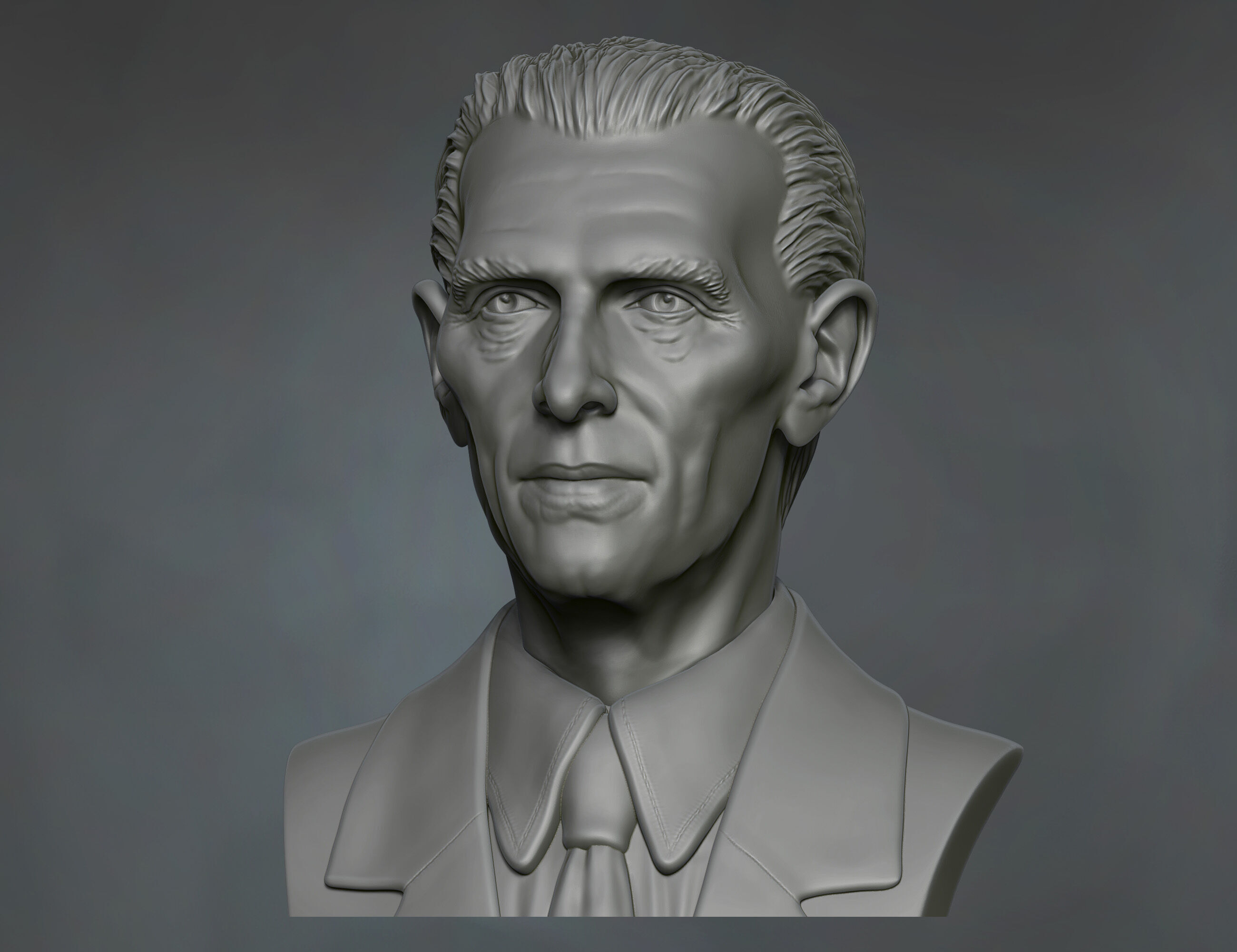 Quaid a Azam Muhammad Ali Jinnah sculpture potrait 3D print model_1