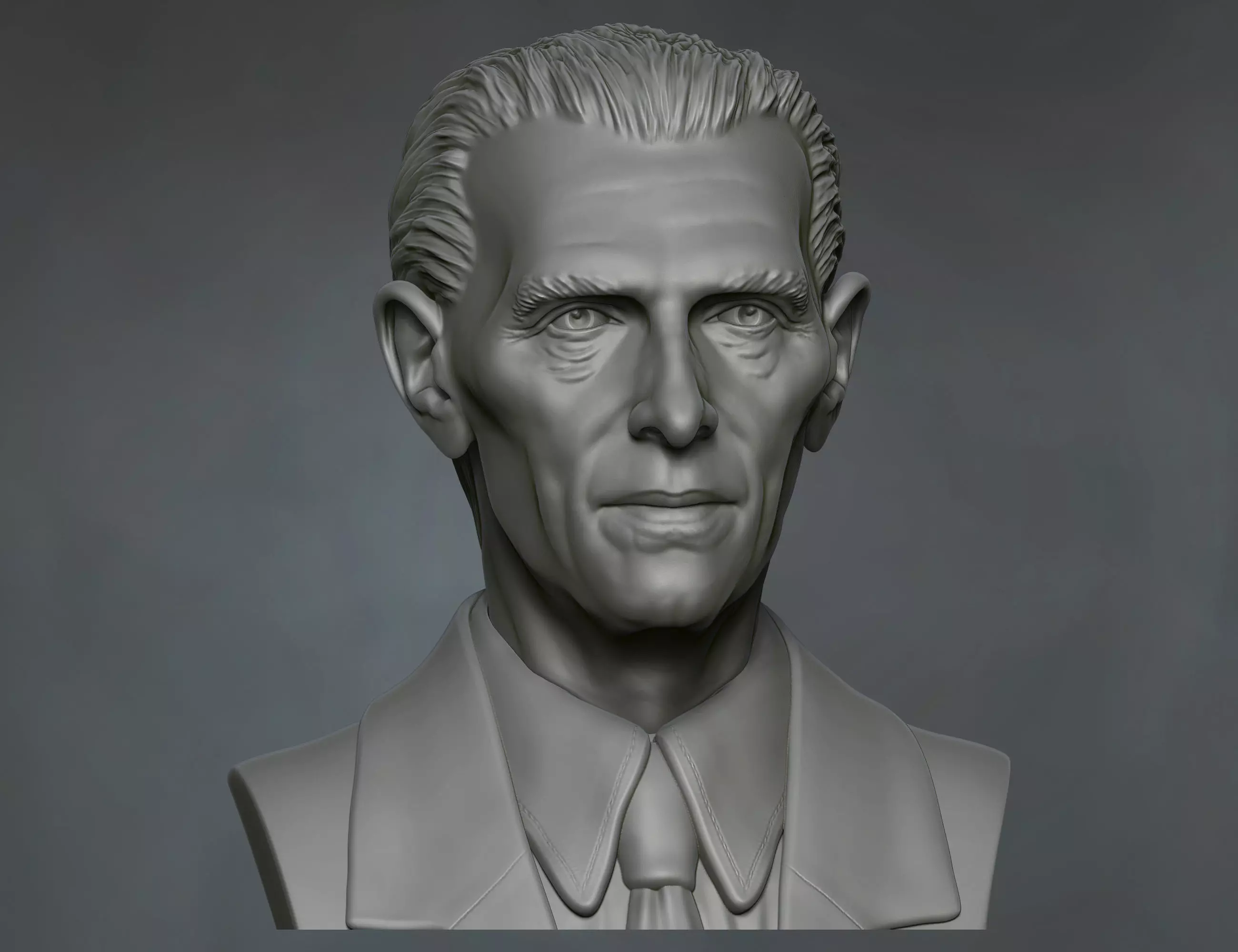 Quaid a Azam Muhammad Ali Jinnah sculpture potrait 3D print model_0