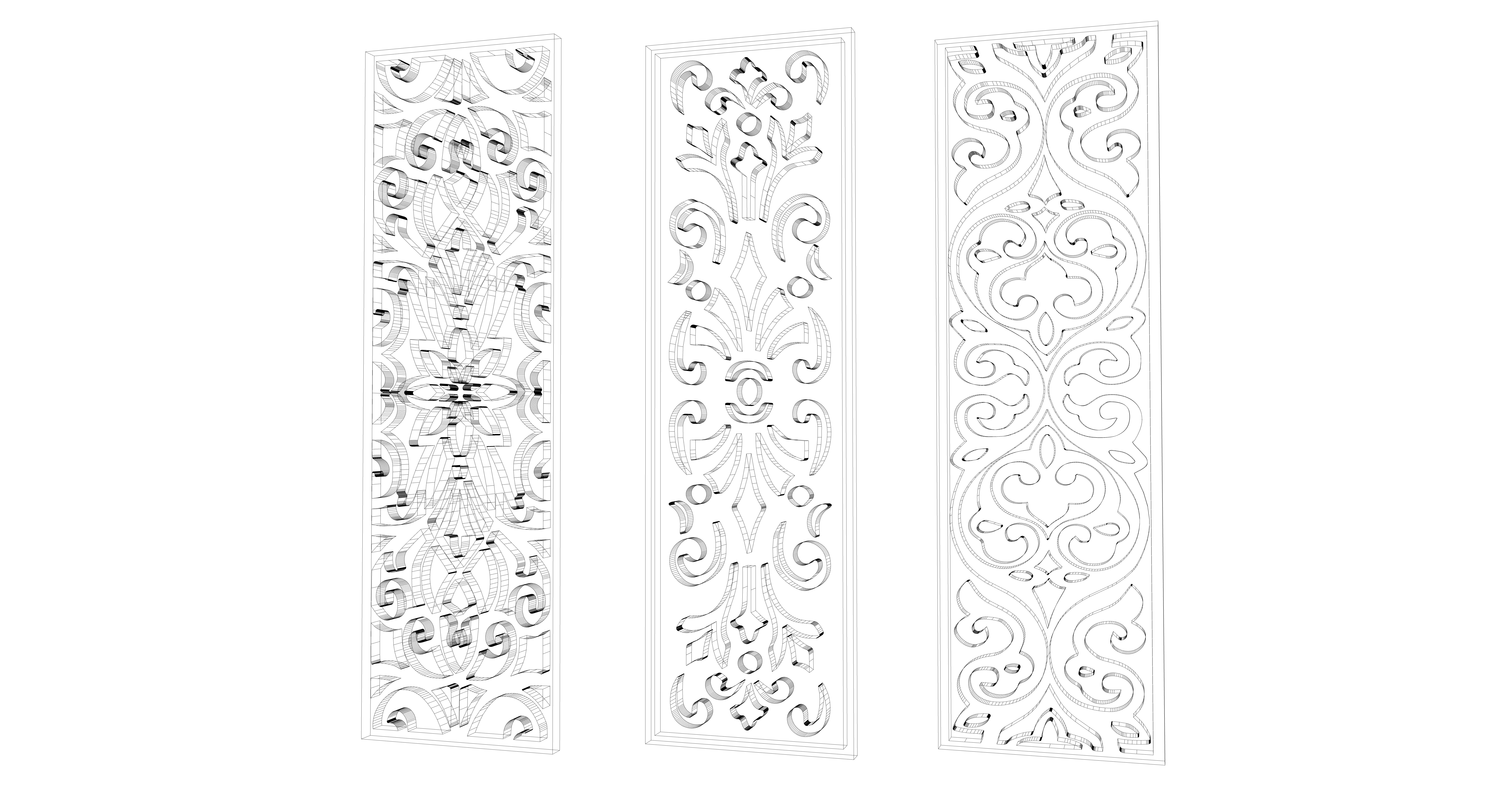 Gold Carving 2 3D model_4