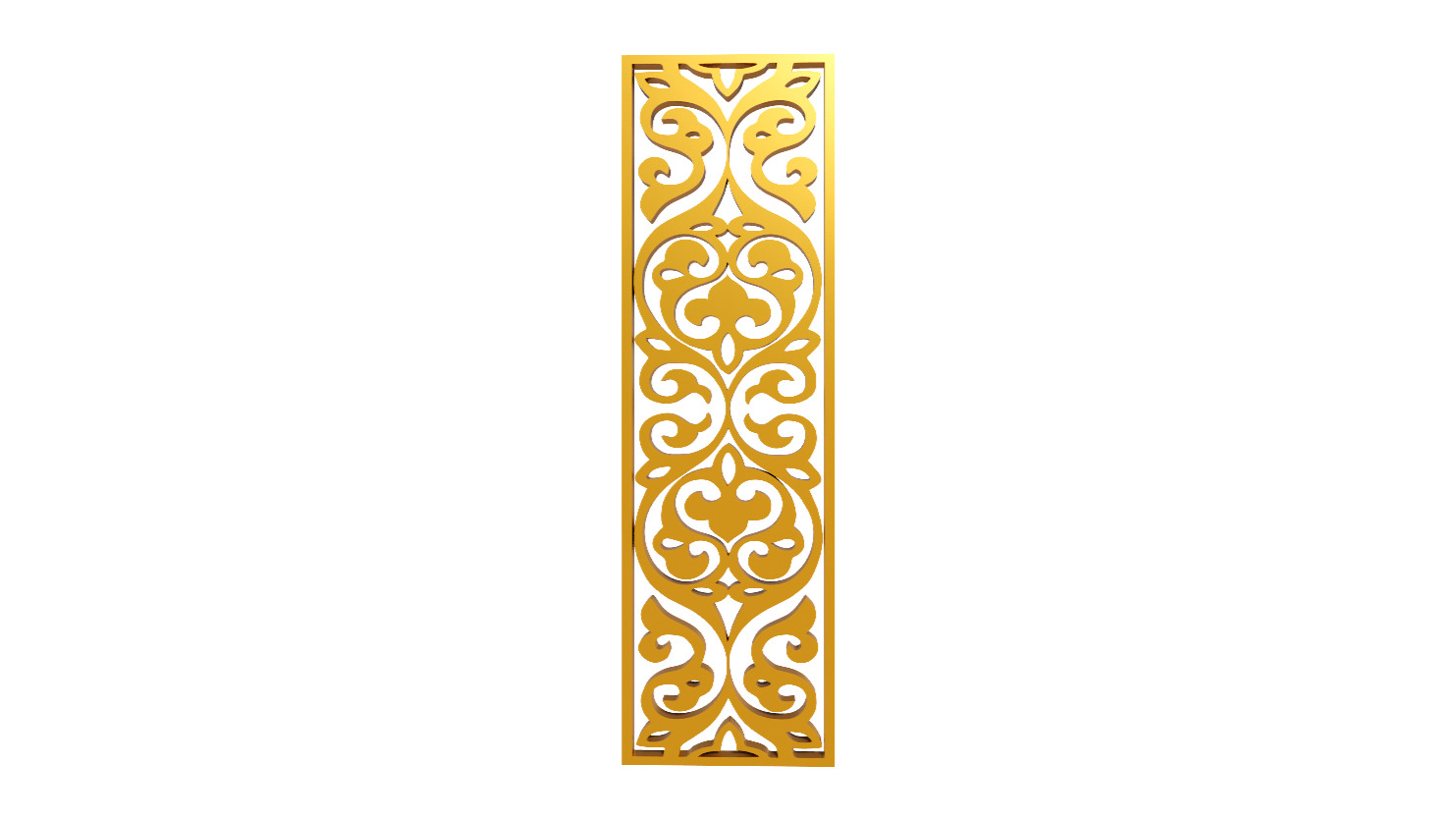 Gold Carving 2 3D model_3
