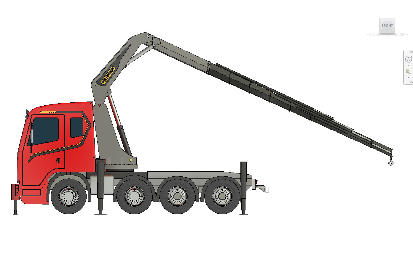 Revit Family Parameter Scania R650 Palfinger PK 135002 TEC 7 3D print model_2