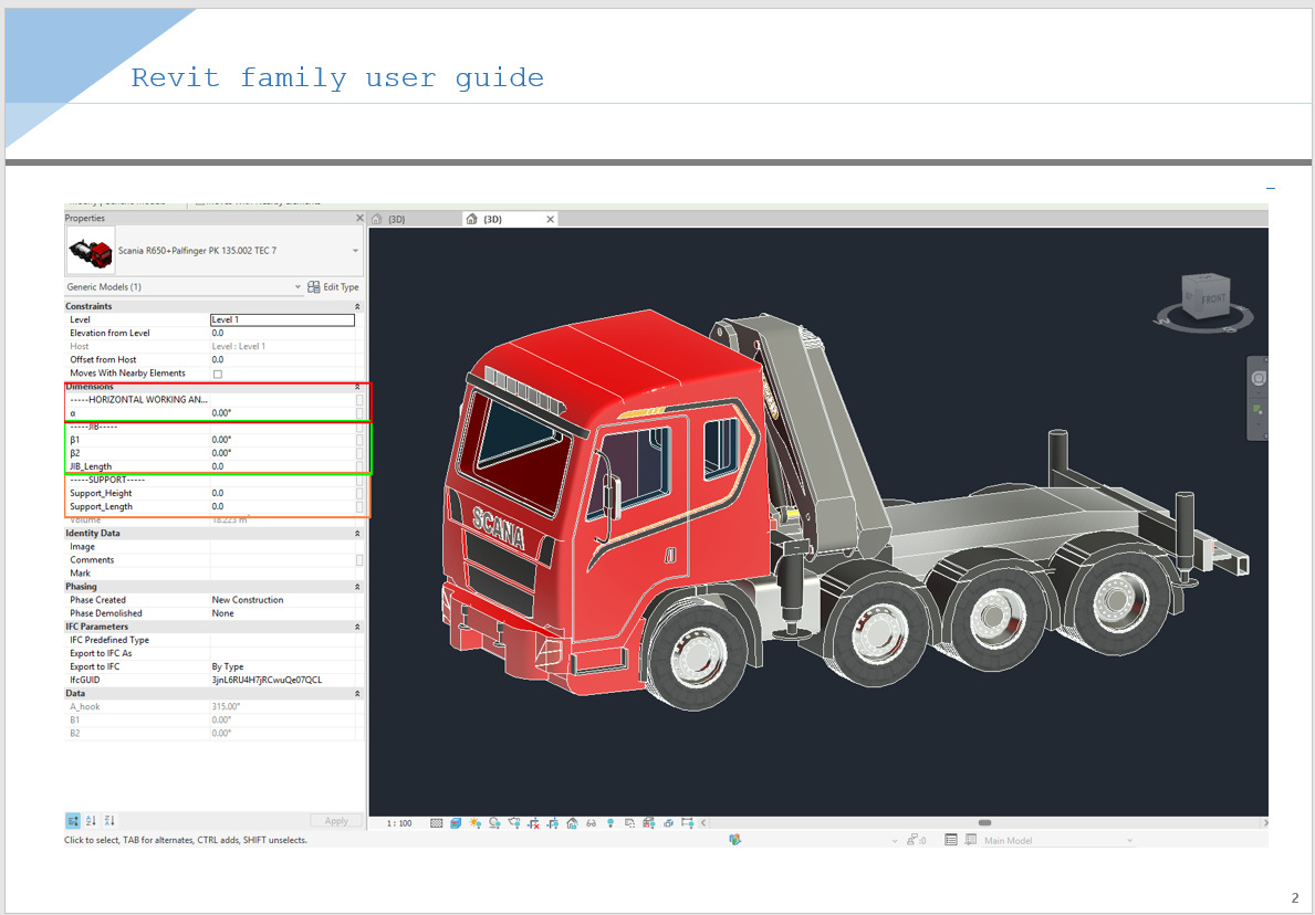 Revit Family Parameter Scania R650 Palfinger PK 135002 TEC 7 3D print model_4