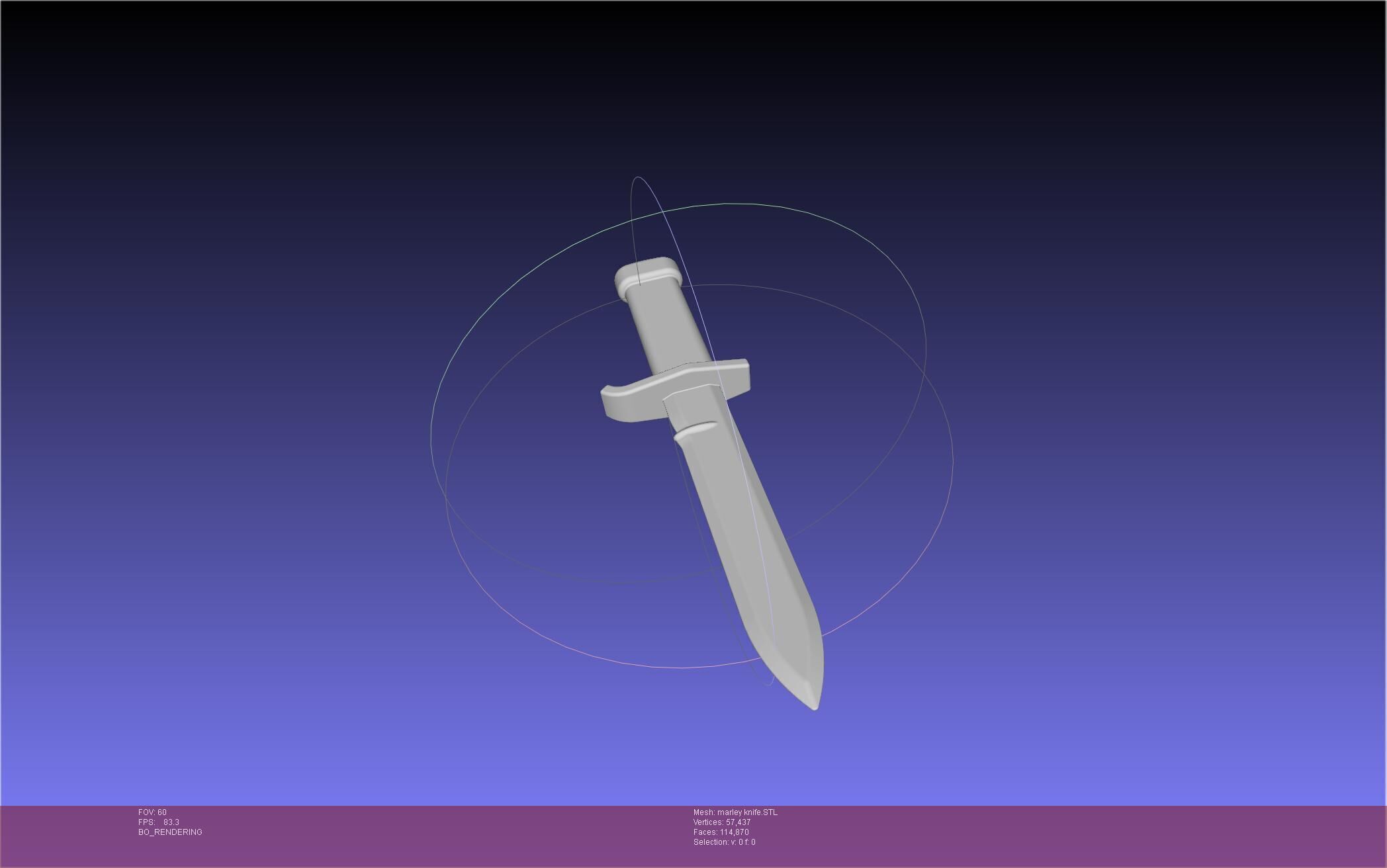 Attack On Titan Marley Military Knife 3D print model_10