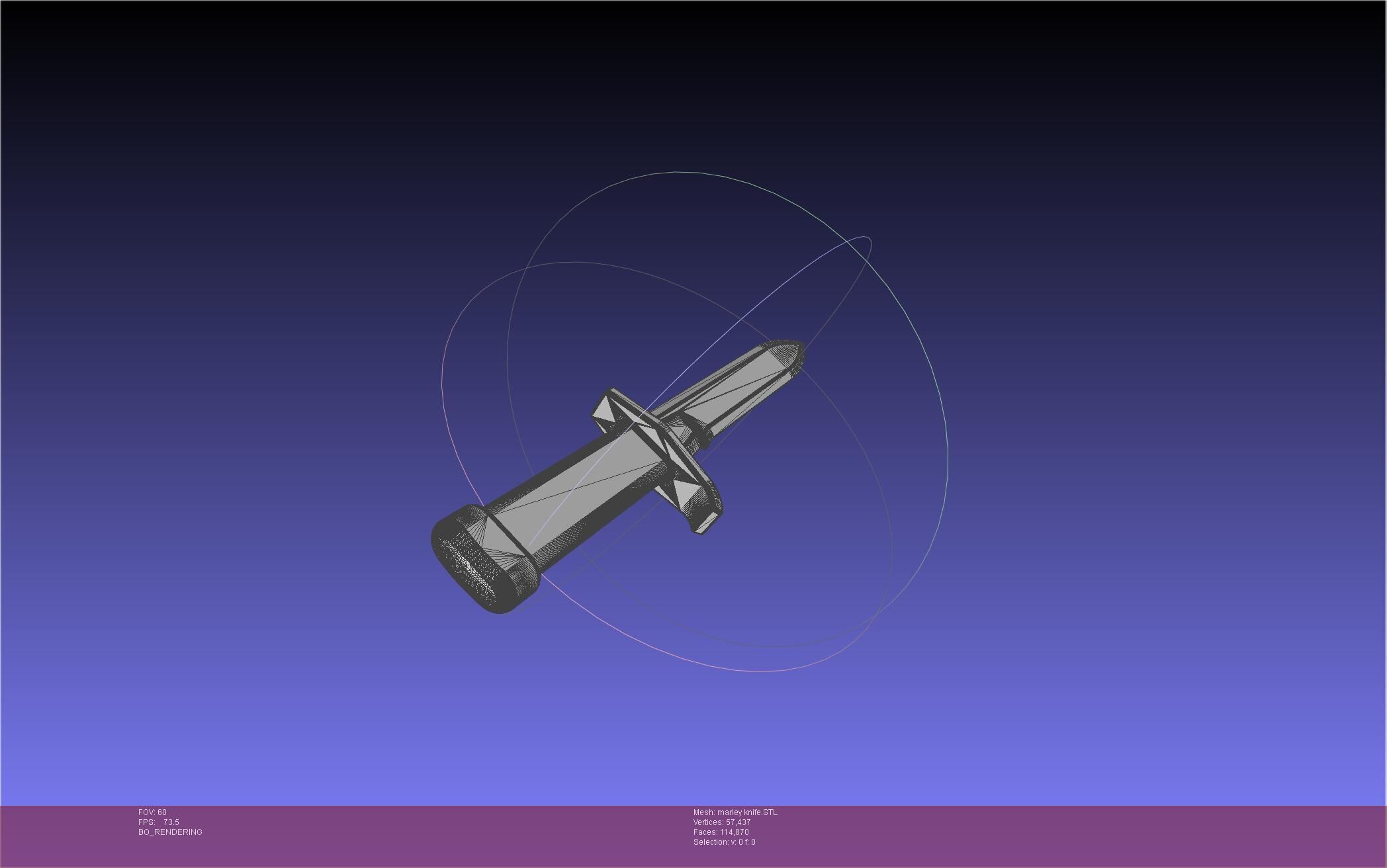 Attack On Titan Marley Military Knife 3D print model_23