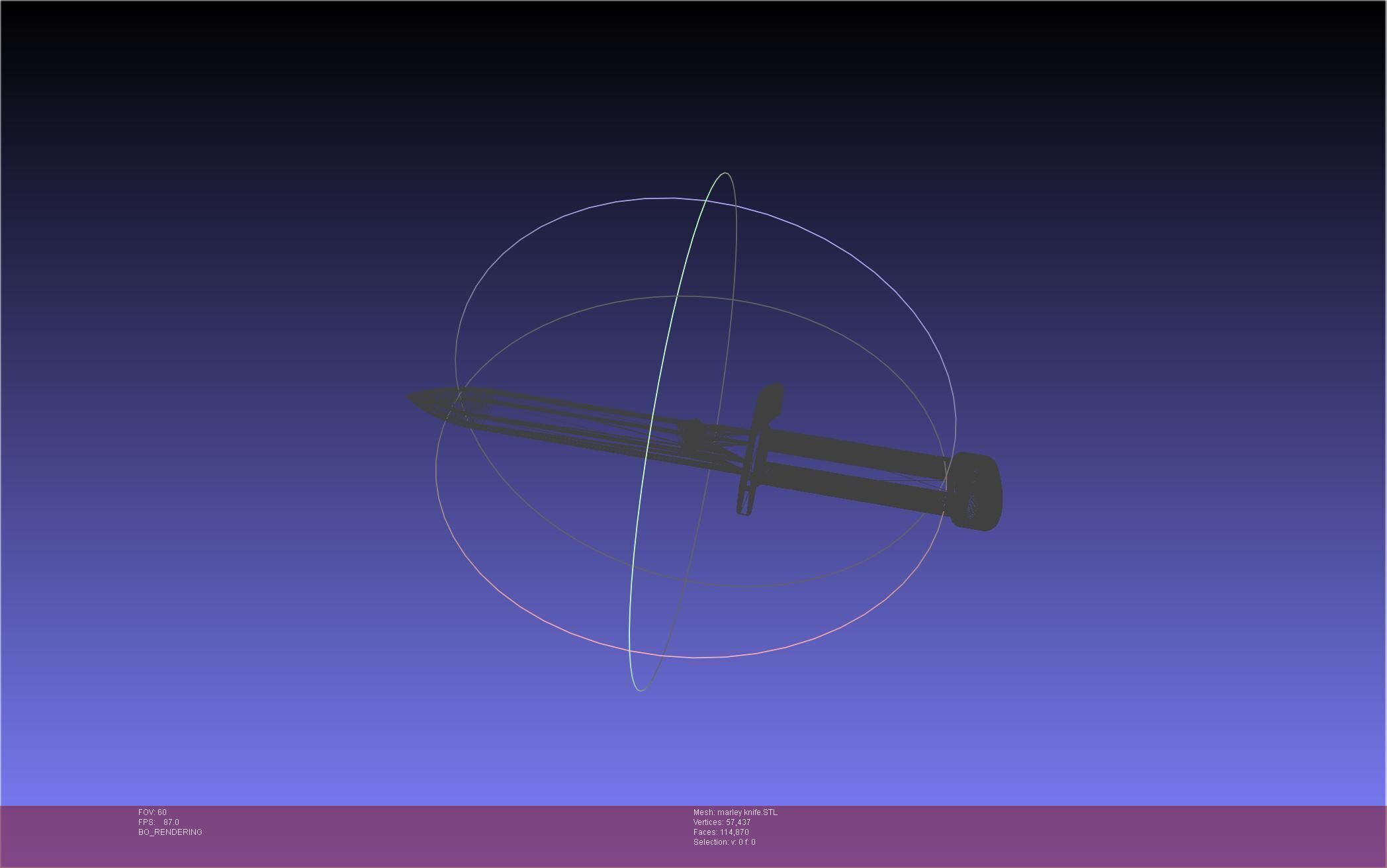 Attack On Titan Marley Military Knife 3D print model_45