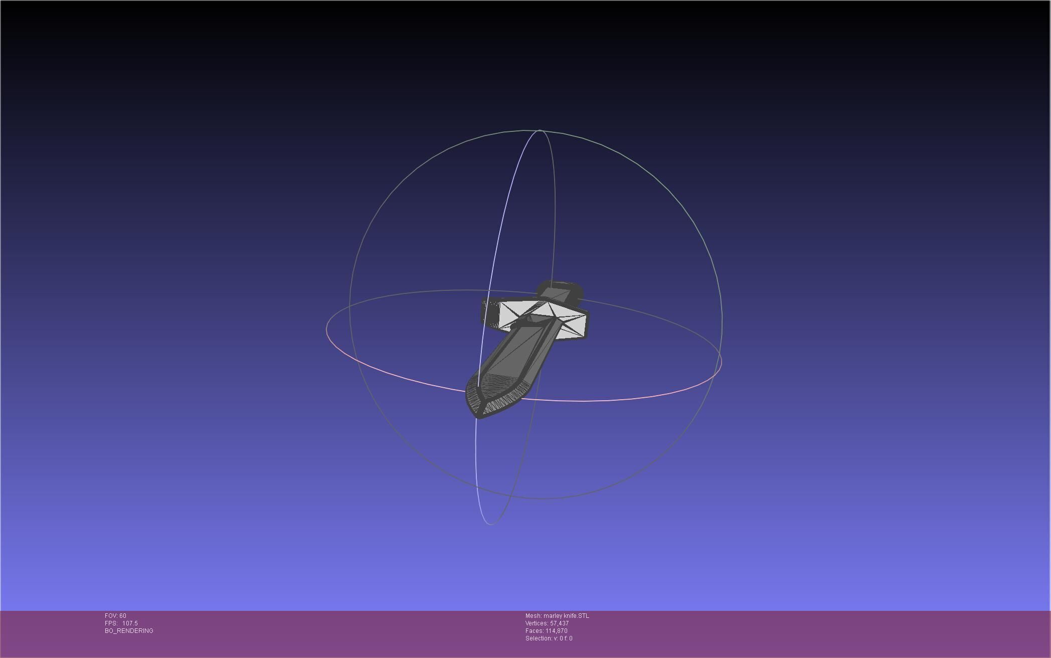 Attack On Titan Marley Military Knife 3D print model_39