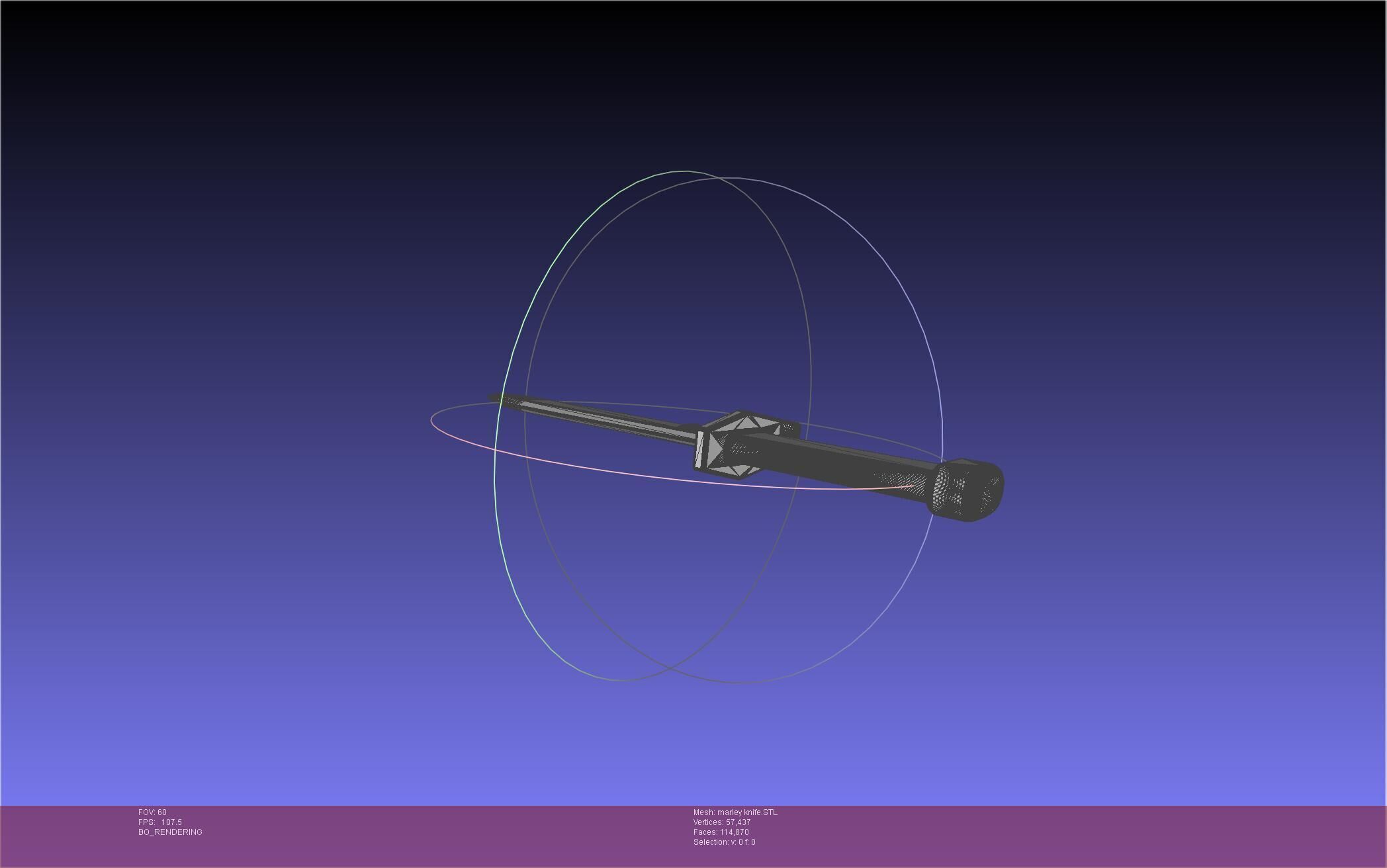 Attack On Titan Marley Military Knife 3D print model_38