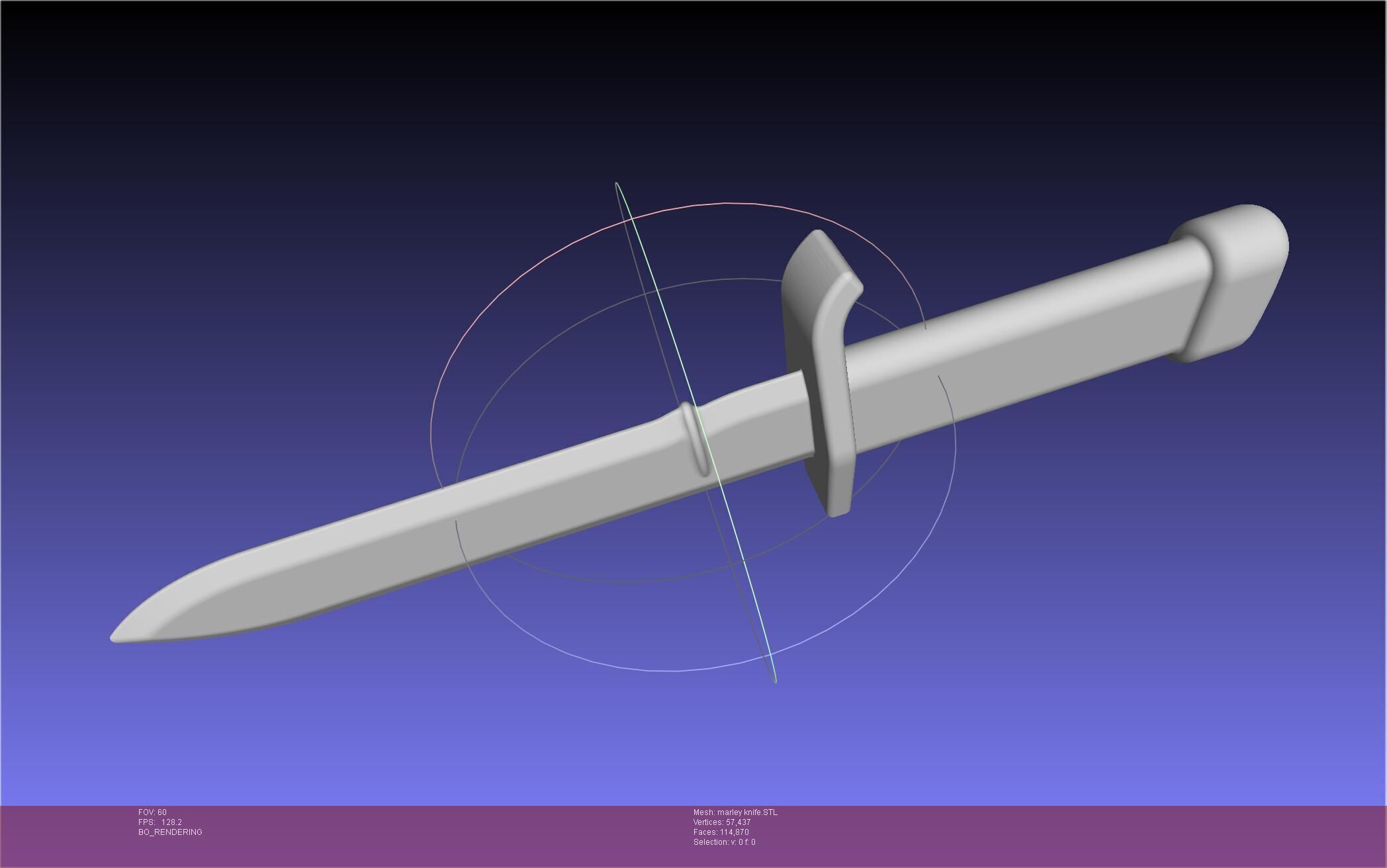 Attack On Titan Marley Military Knife 3D print model_52