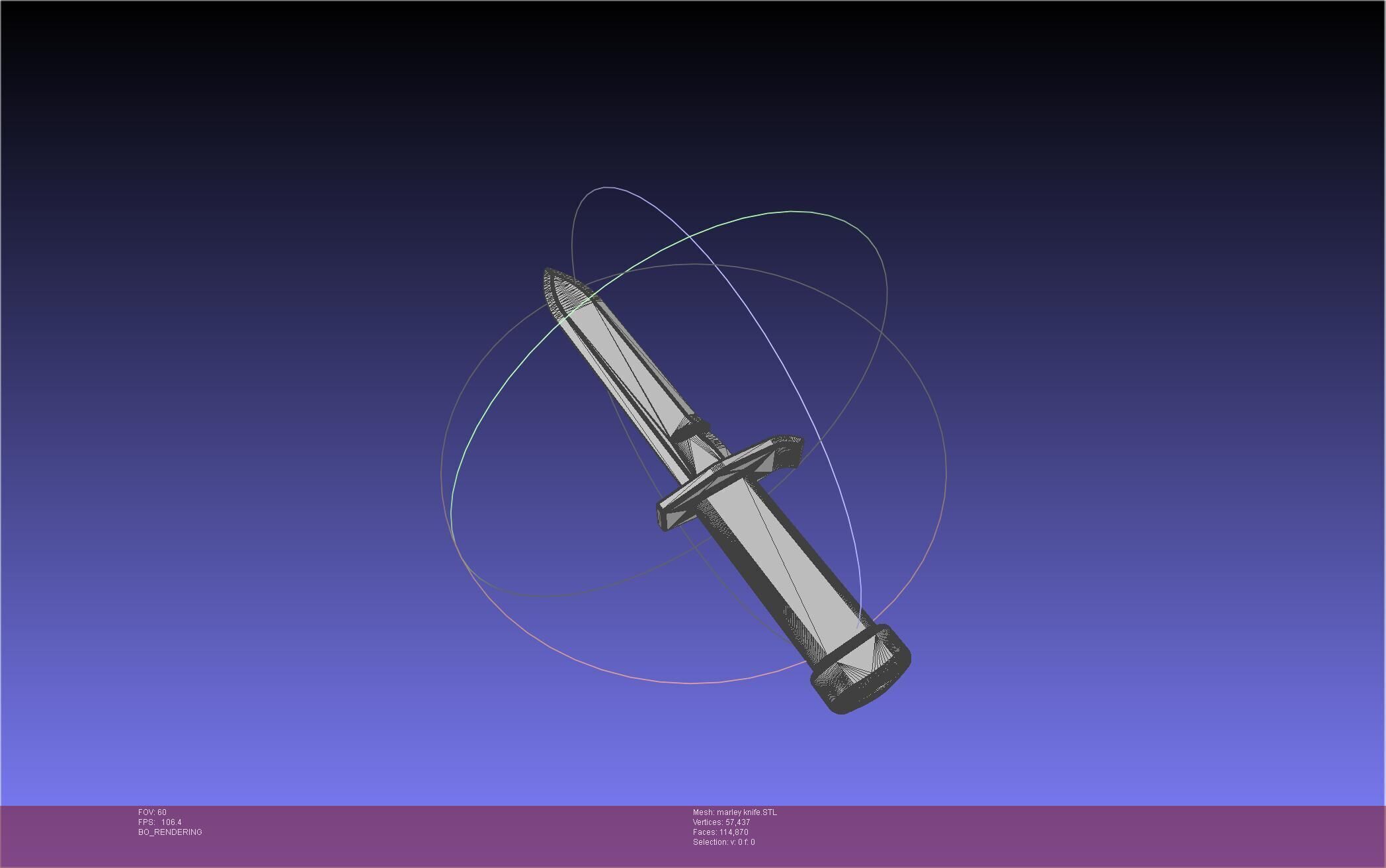 Attack On Titan Marley Military Knife 3D print model_29