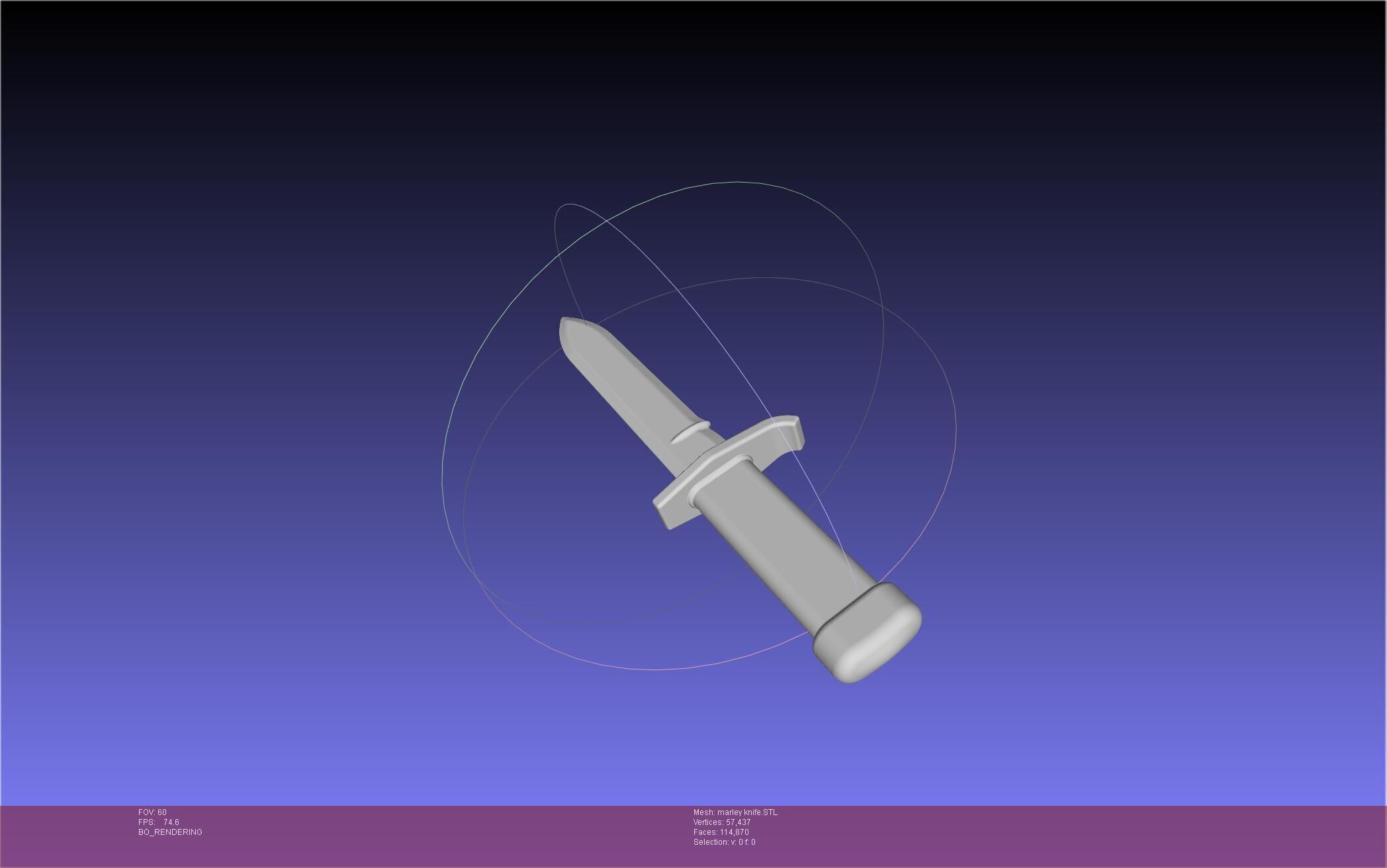 Attack On Titan Marley Military Knife 3D print model_6