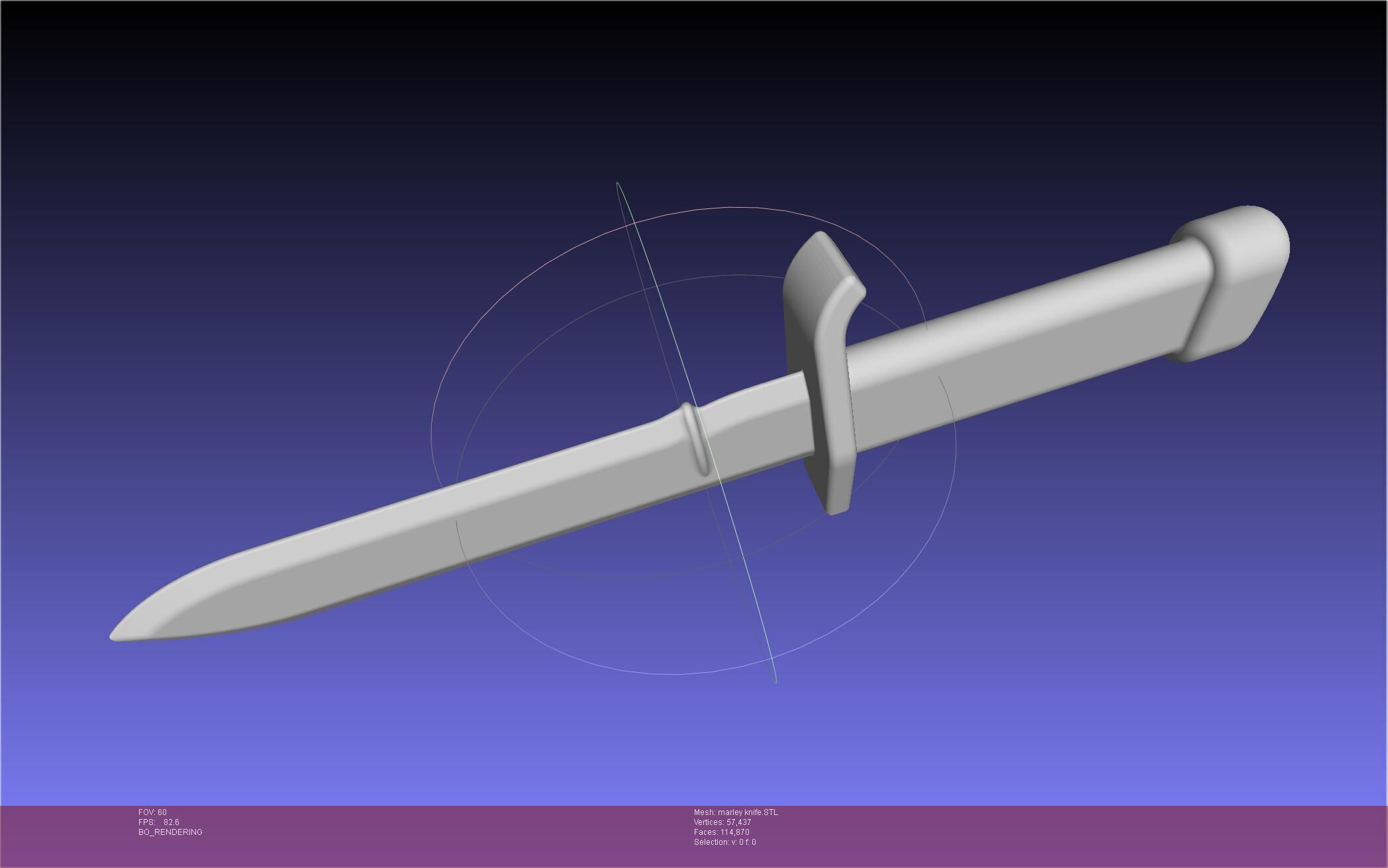 Attack On Titan Marley Military Knife 3D print model_51