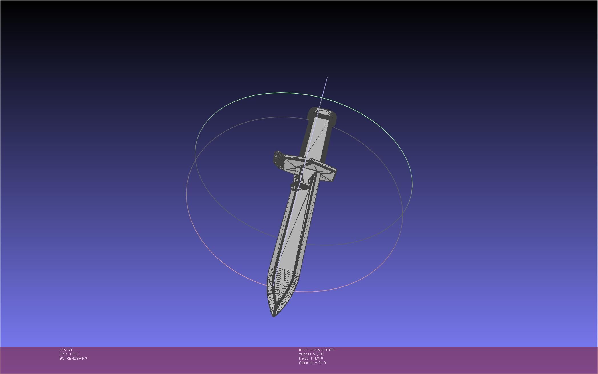 Attack On Titan Marley Military Knife 3D print model_32