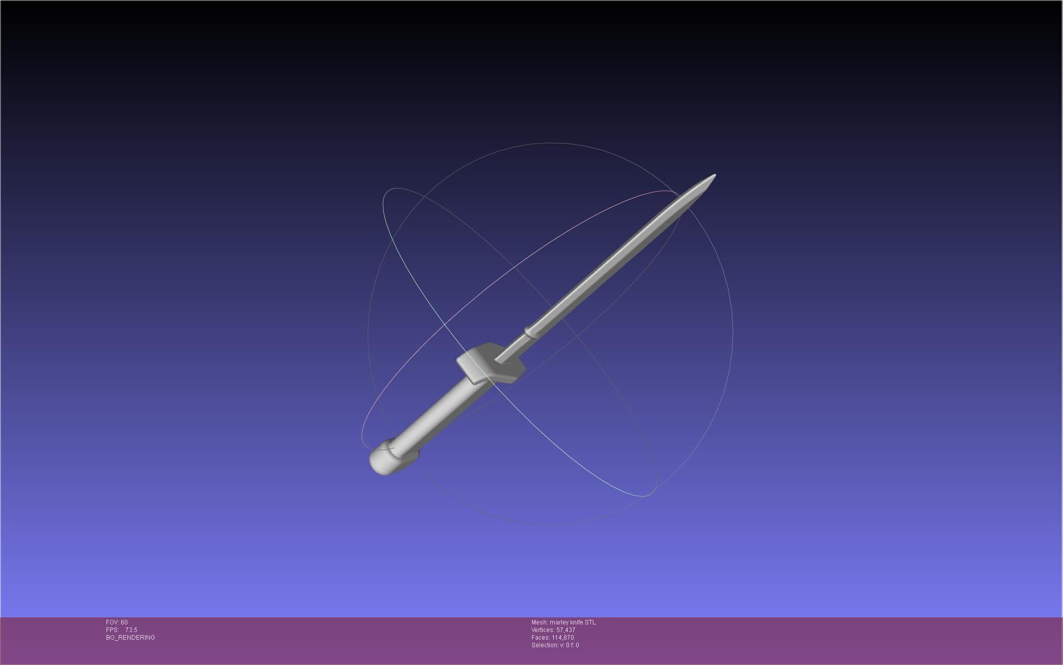 Attack On Titan Marley Military Knife 3D print model_21