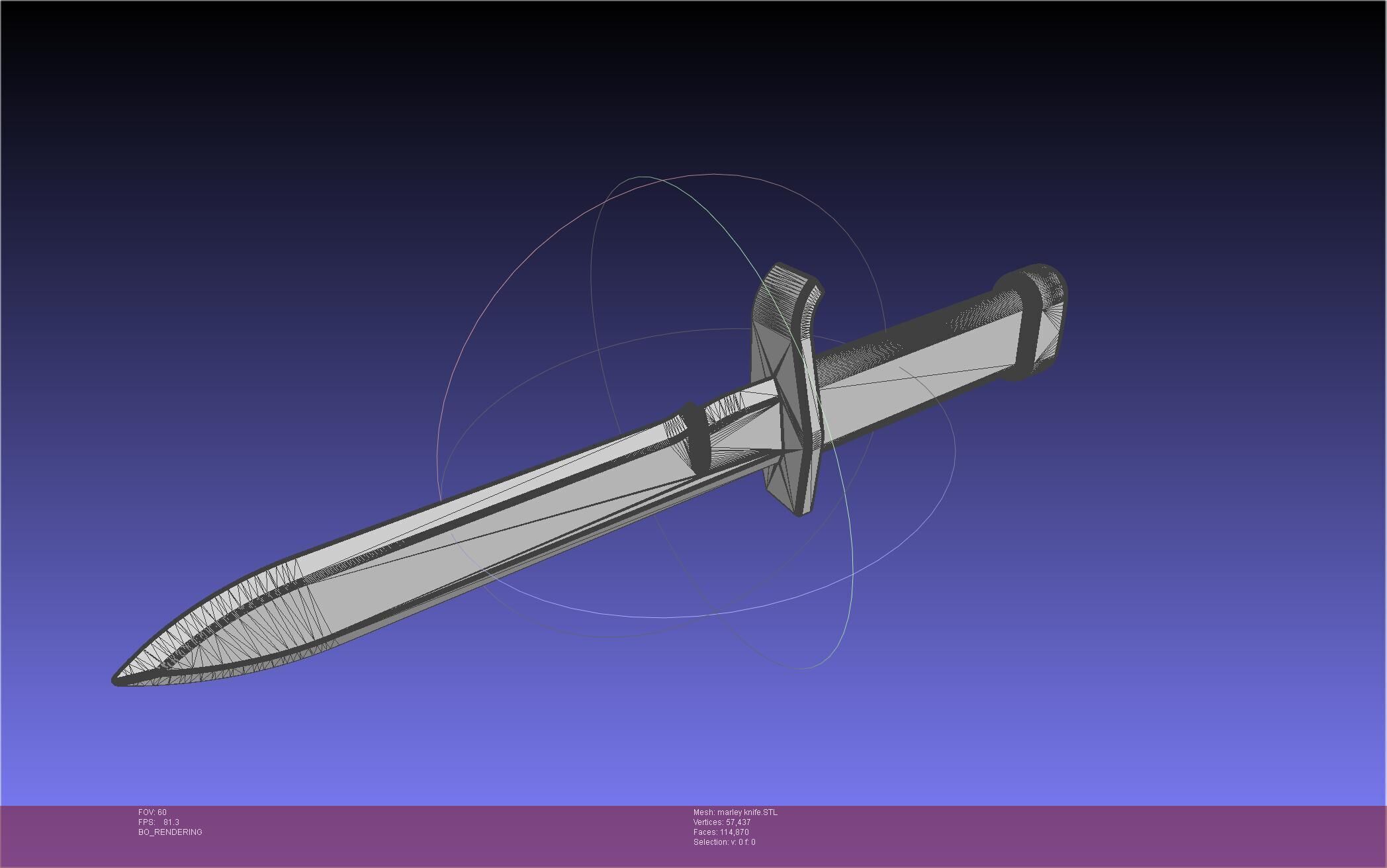 Attack On Titan Marley Military Knife 3D print model_49